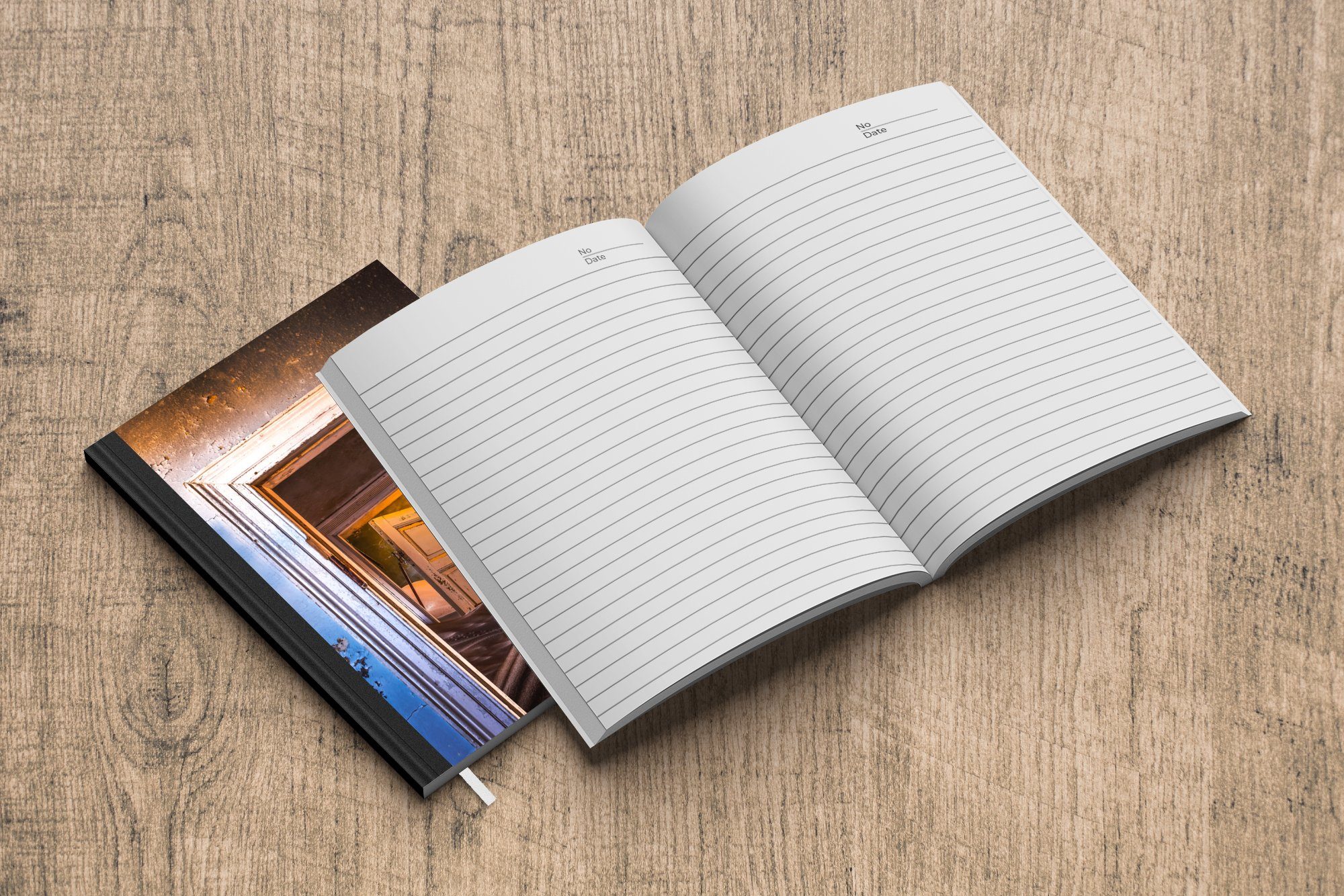 Haushaltsbuch - Architektur, 98 A5, Tür Tagebuch, Sand Merkzettel, - Notizheft, - MuchoWow Wüste Notizbuch Seiten, Journal,