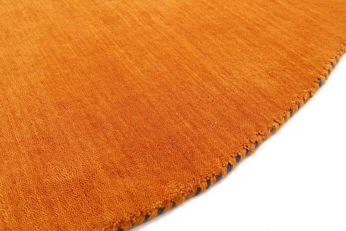 Orange Höhe: Trading, Nain mm Gabbeh 12 rund, Orientteppich 150x150 Rund, Moderner Orientteppich Loom