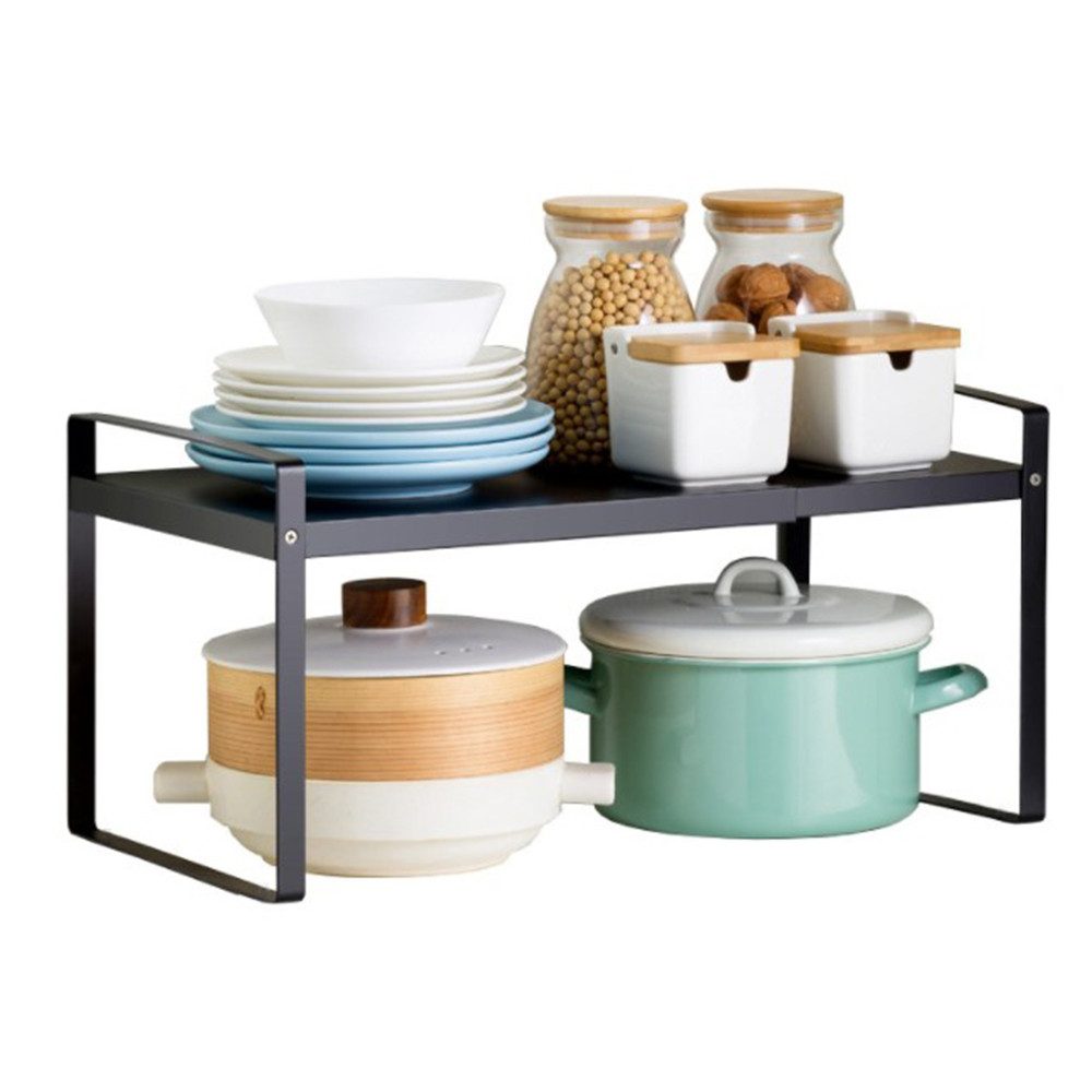 JEOBEST Küchenregal Ausziehbar Küchen-Organizer, kleines Regal, stapelbar günstig online kaufen