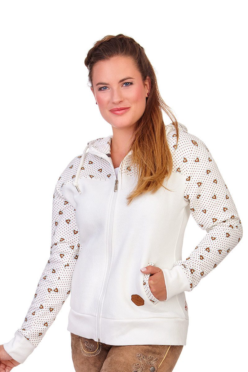 Hangowear Outdoorjacke Sweatjacke Damen - PRISCA - offweiß