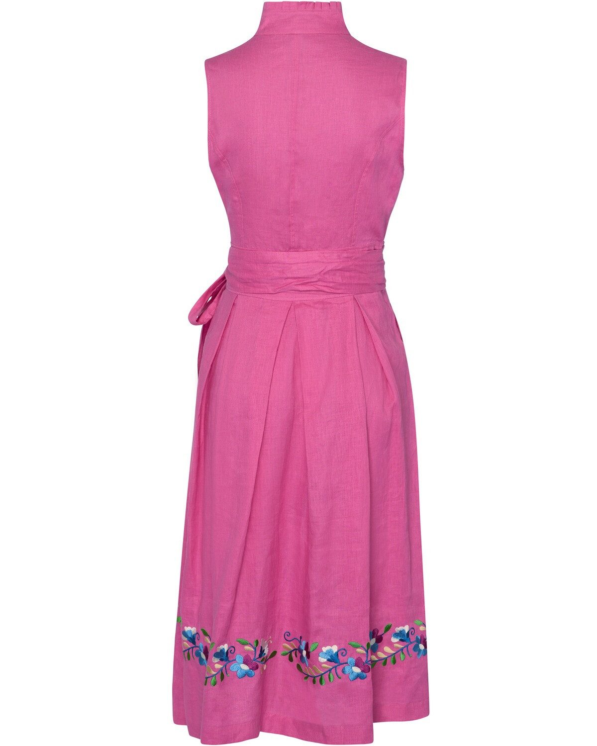 Reitmayer Trachtenkleid Ärmelloses Leinenkleid mit Blumen günstig online kaufen