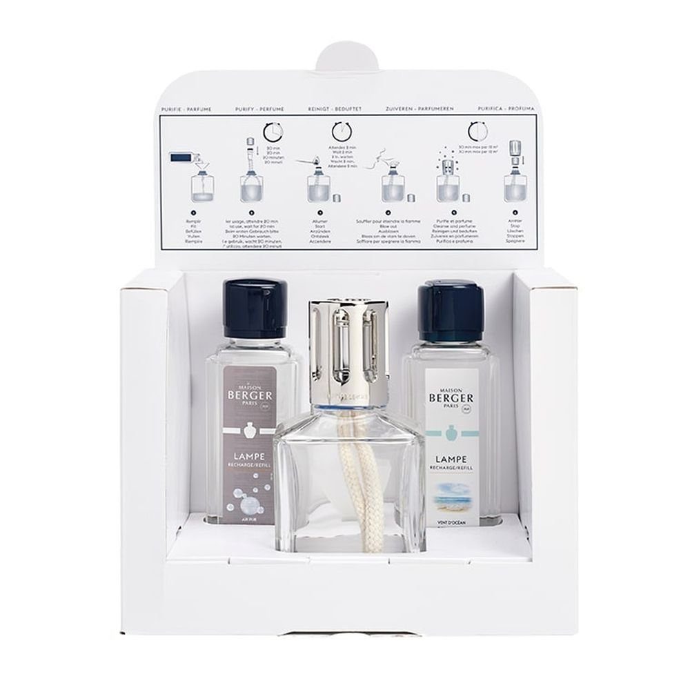 MAISON BERGER PARIS Duftlampe Geschenkset Essentielle Quadratisch Erfrische günstig online kaufen