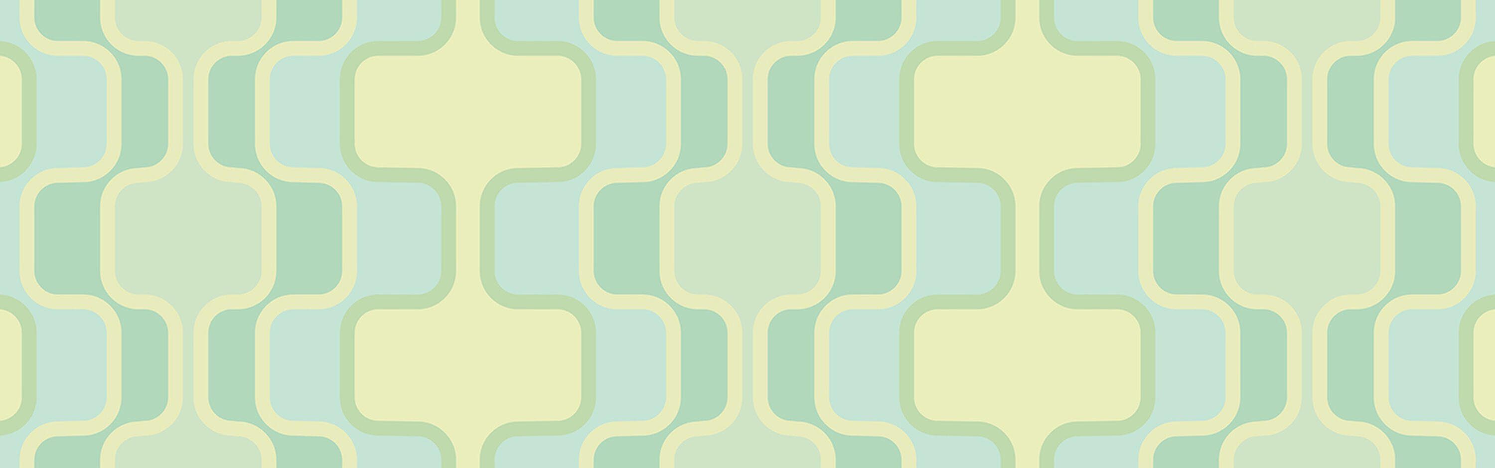 Nischenrückwand (1-tlg), versch. Küchenrückwand Hartschaum Pastellgrün Muster, Premium wandmotiv24 in Retromuster Größen