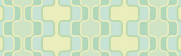 wandmotiv24 Küchenrückwand Retromuster Pastellgrün Muster, (1-tlg), Premium Hartschaum Nischenrückwand in versch. Größen
