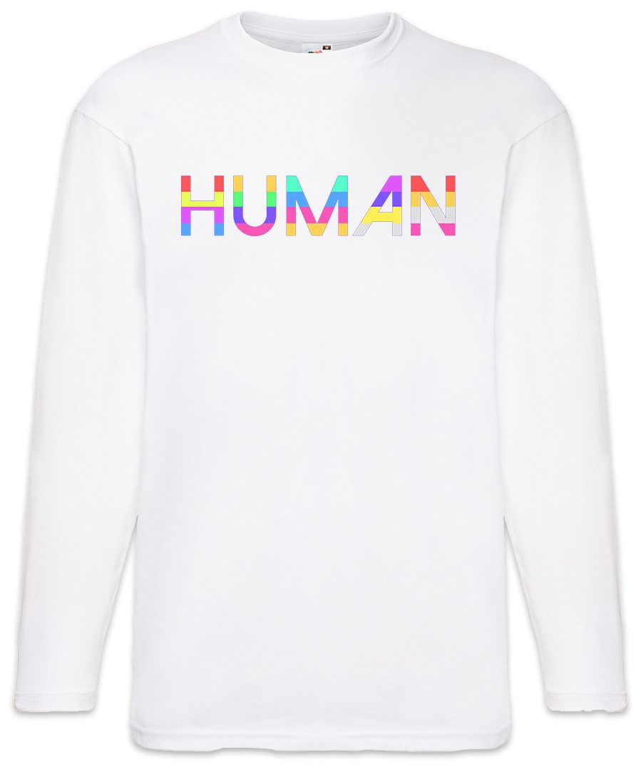 Langarmshirt Human Rainbow Langarm T-Shirt Diversity Philanthrop Human Social
