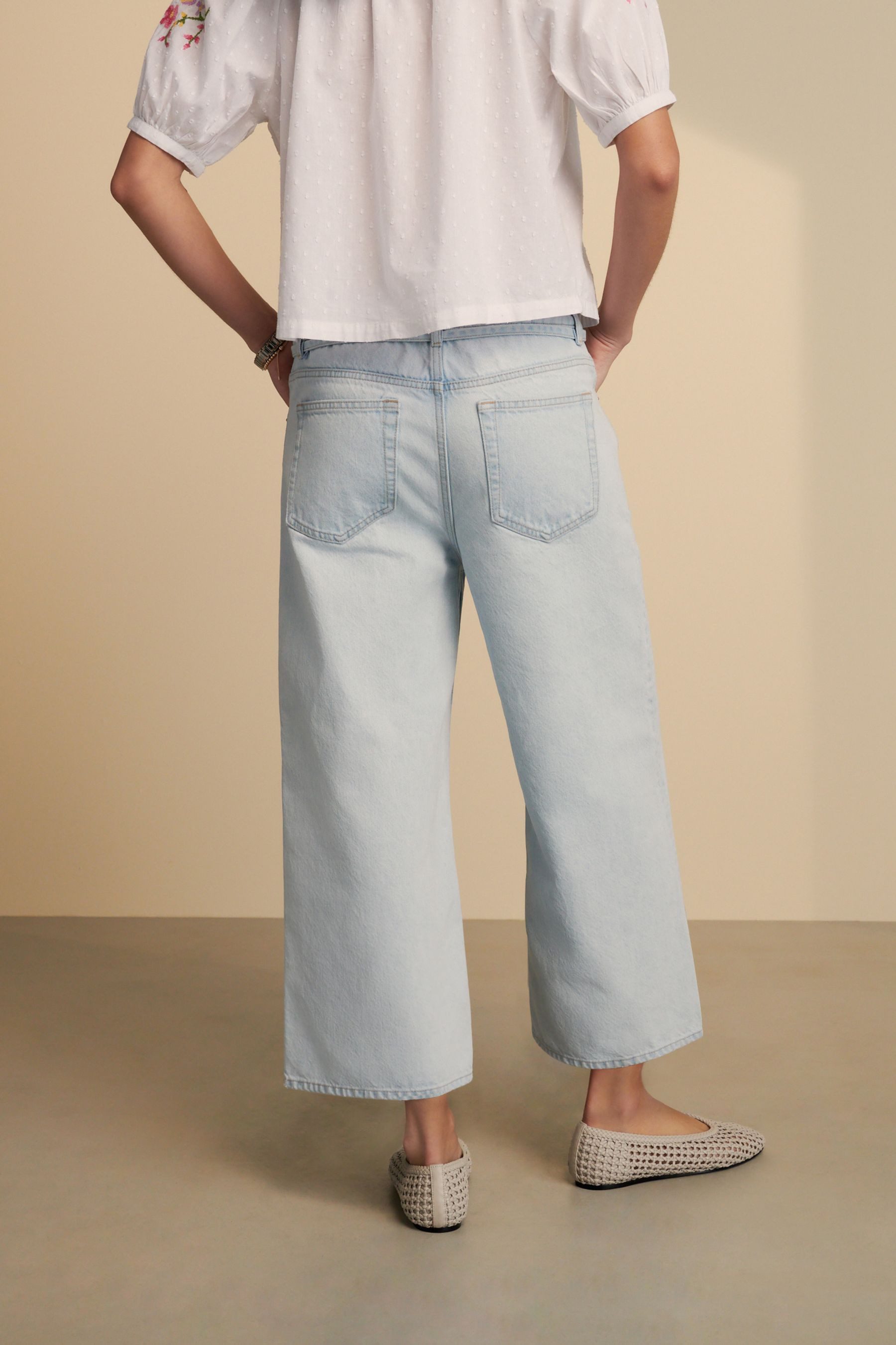 Next Caprijeans Verkürzte Jeans mit weitem günstig online kaufen
