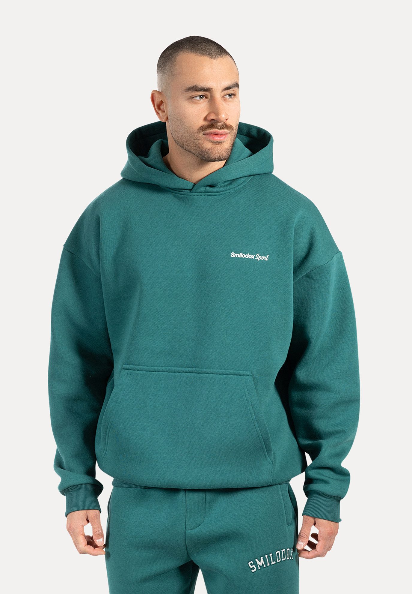 Smilodox Hoodie Tamio, Regular Fit Kapuzenpullover mit Prints auf Brust & R günstig online kaufen