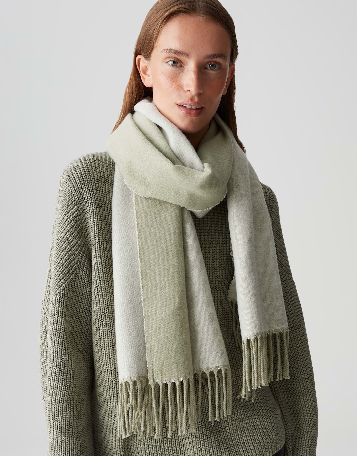 OPUS XXL-Schal ATOPA aus softem Viskose Mix, one size, weicher Griff, Color Blocking