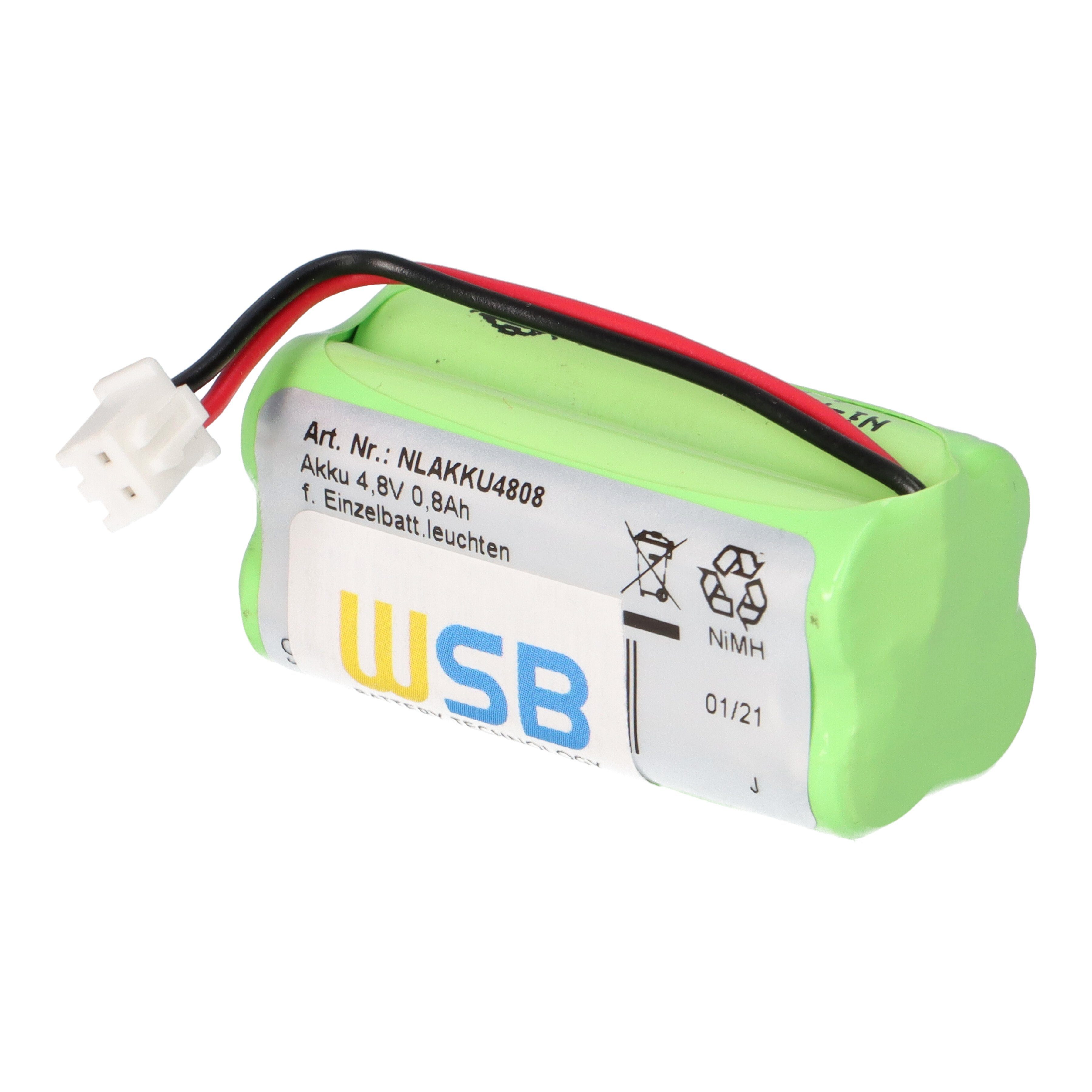WSB Battery AW-0480-0080AAA-NM01 Akkupack Technlology 4,8V kompatibel Akku GmbH Fischer