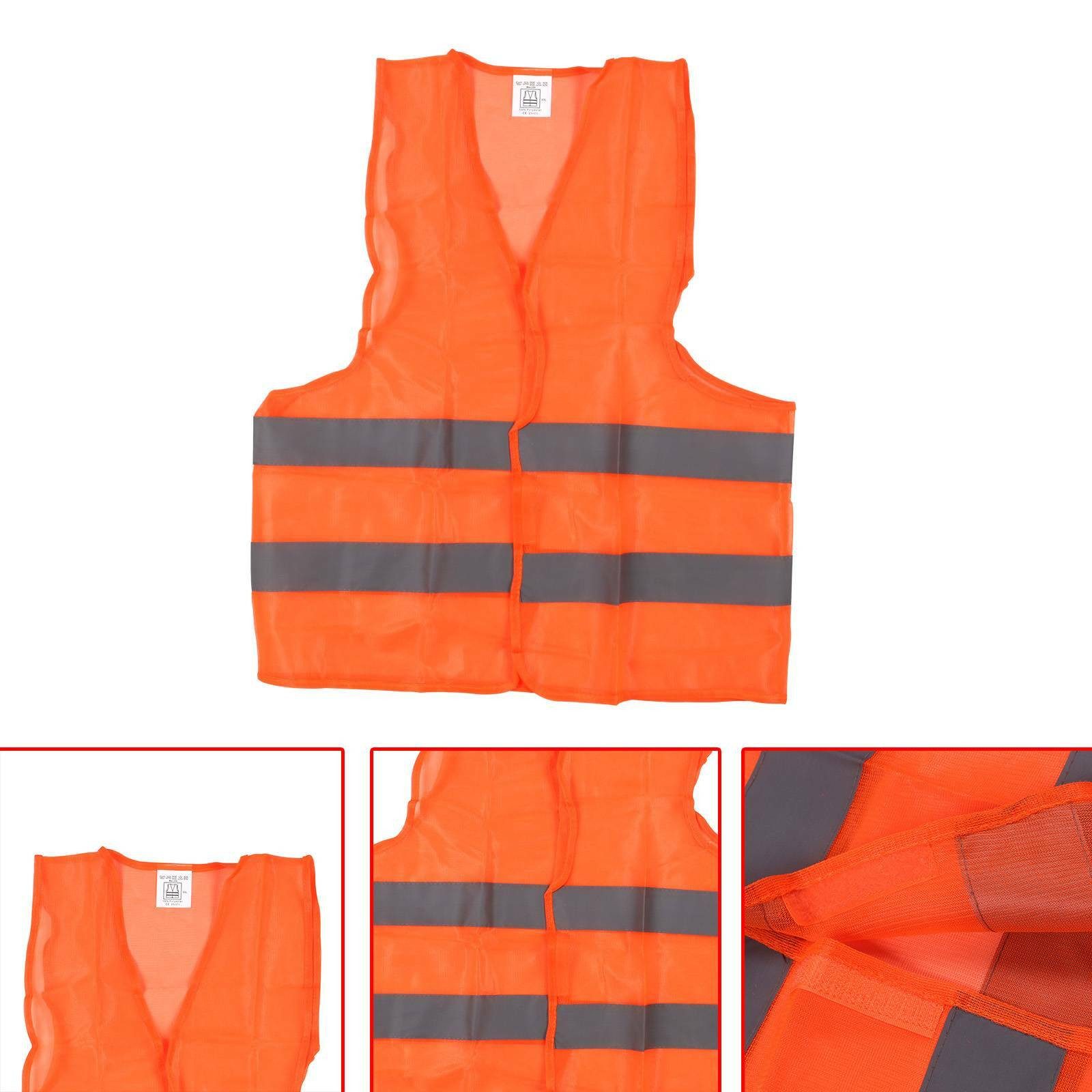 Youyijia Warnweste 10 Warnweste Orange Warnwesten Unfallweste Sicherheits Warnschutz