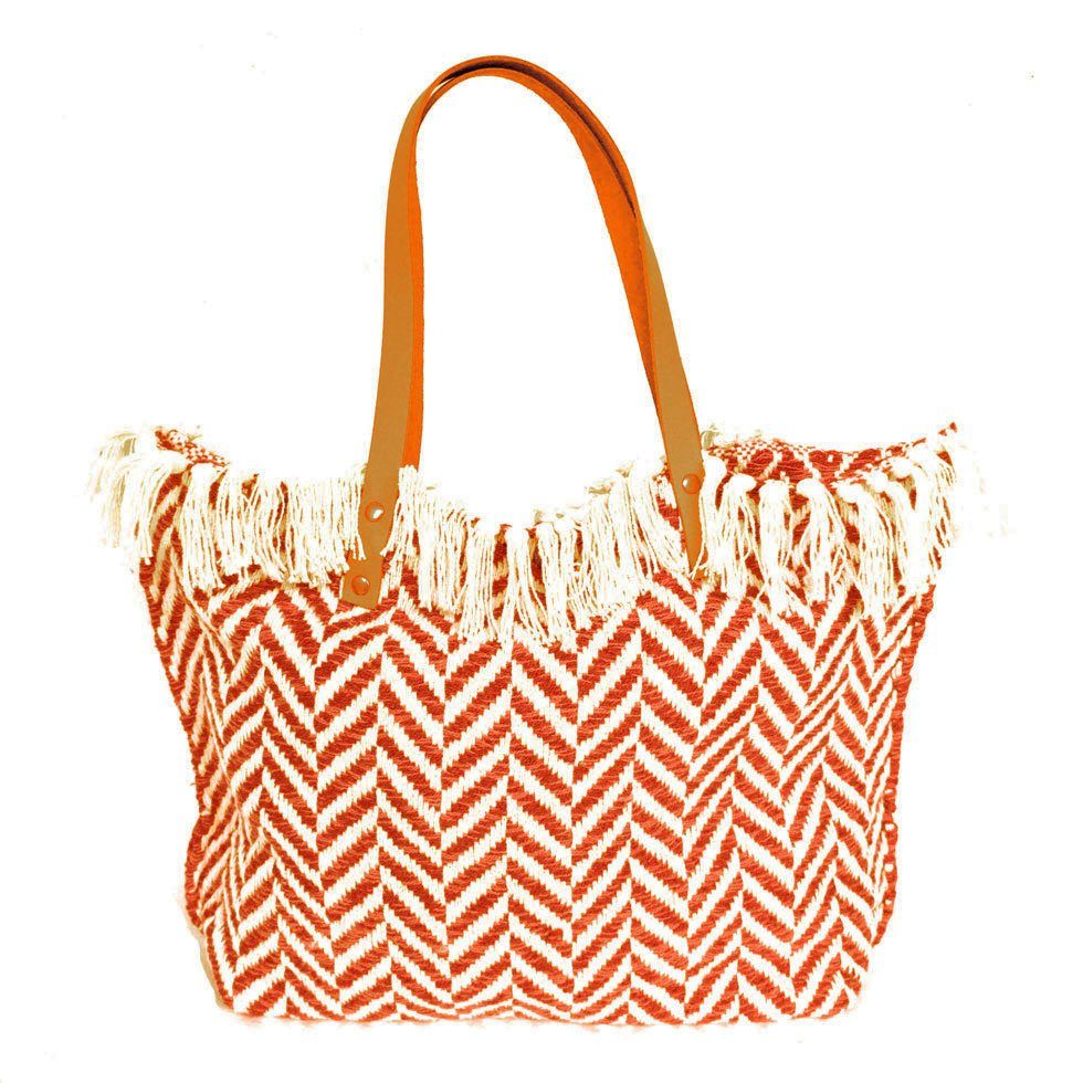 Schultertasche PAIA, im Boho-Style mit Echtleder Henkel