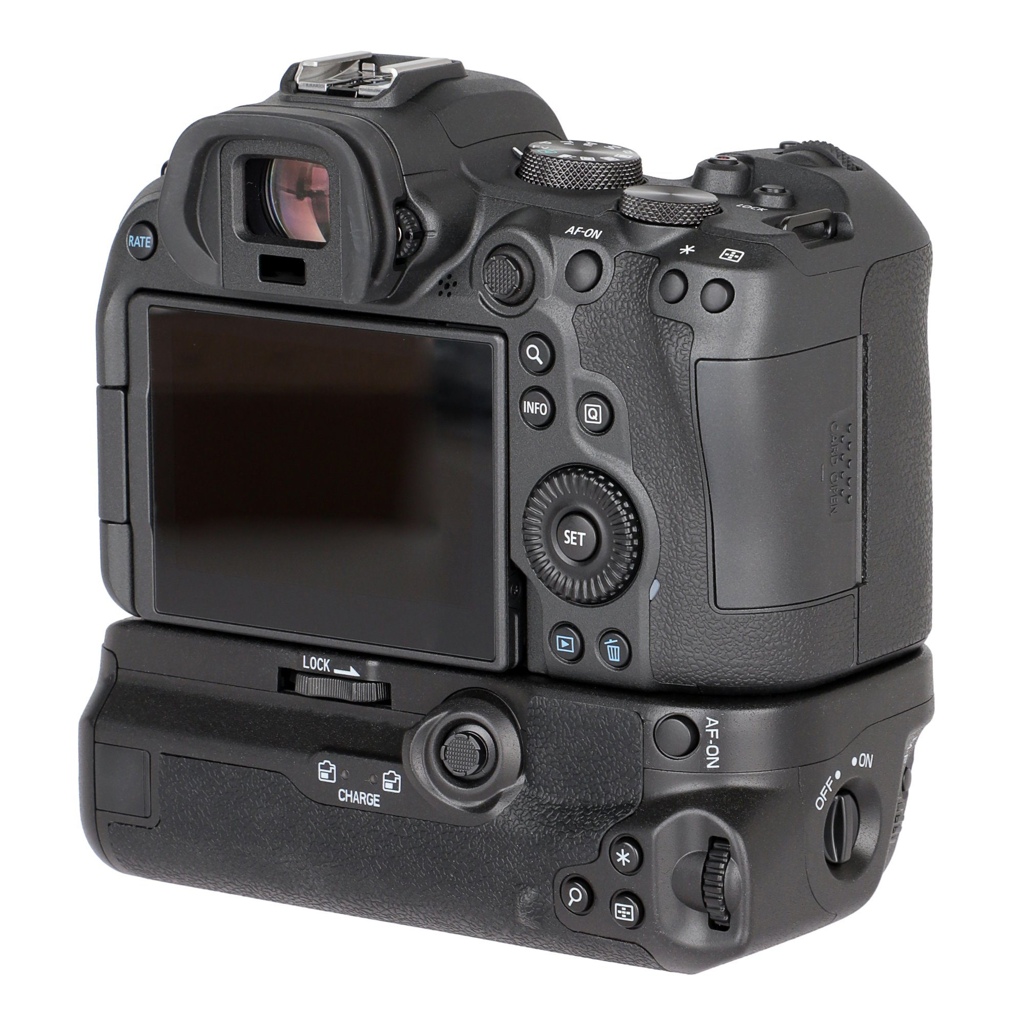 ayex Batteriegriff für Canon EOS R5 R6 wie BG-R10 + 2x LP-E6N Akkus
