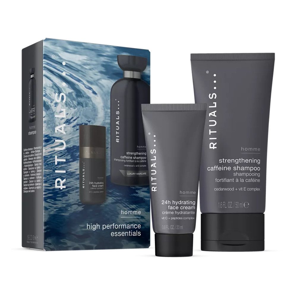 Rituals Pflege-Geschenkset Rituals Homme Bath & Shower Luxury Set für Ihn, 2-tlg., Pflegendes Set für ein entspannendes Badeerlebnis