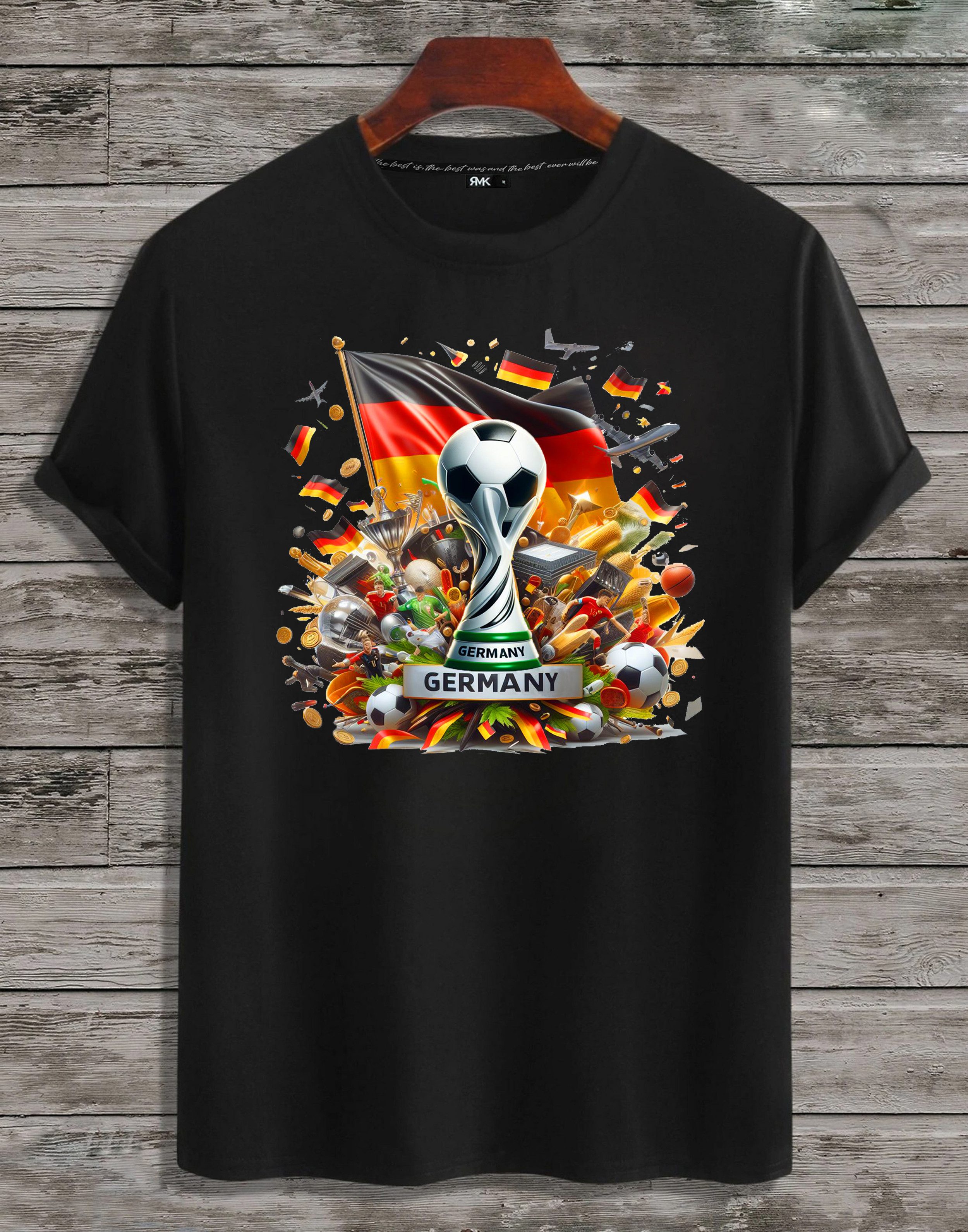 RMK T-Shirt Herren Shirt Trikot Fan Fußball Pokal Deutschland Germany EM WM aus Baumwolle