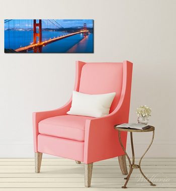 Wallario Leinwandbild, Golden Gate Bridge in San Francisco USA, in verschiedenen Ausführungen