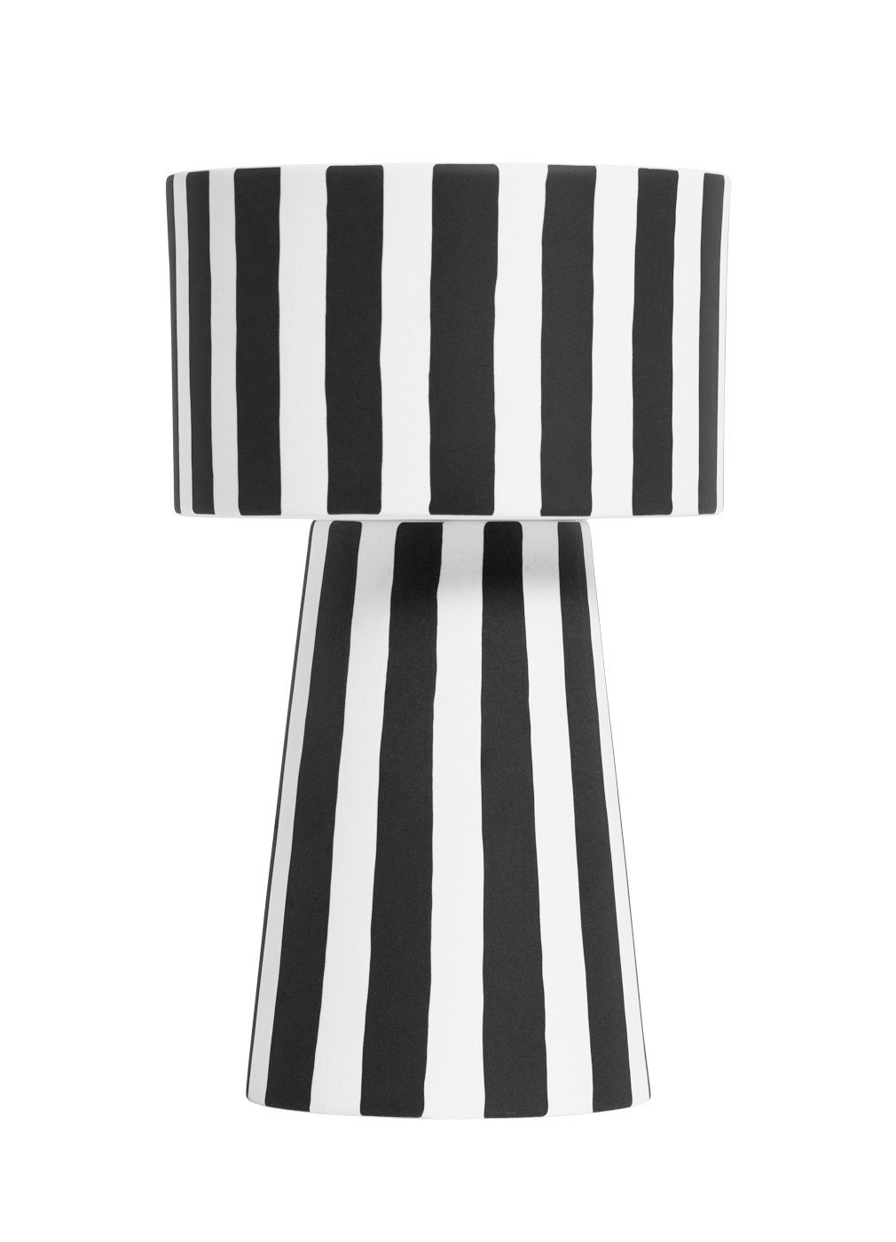 OYOY Übertopf »Toppu Pot Large Schwarz Weiß Gestreift«, Blumentopf