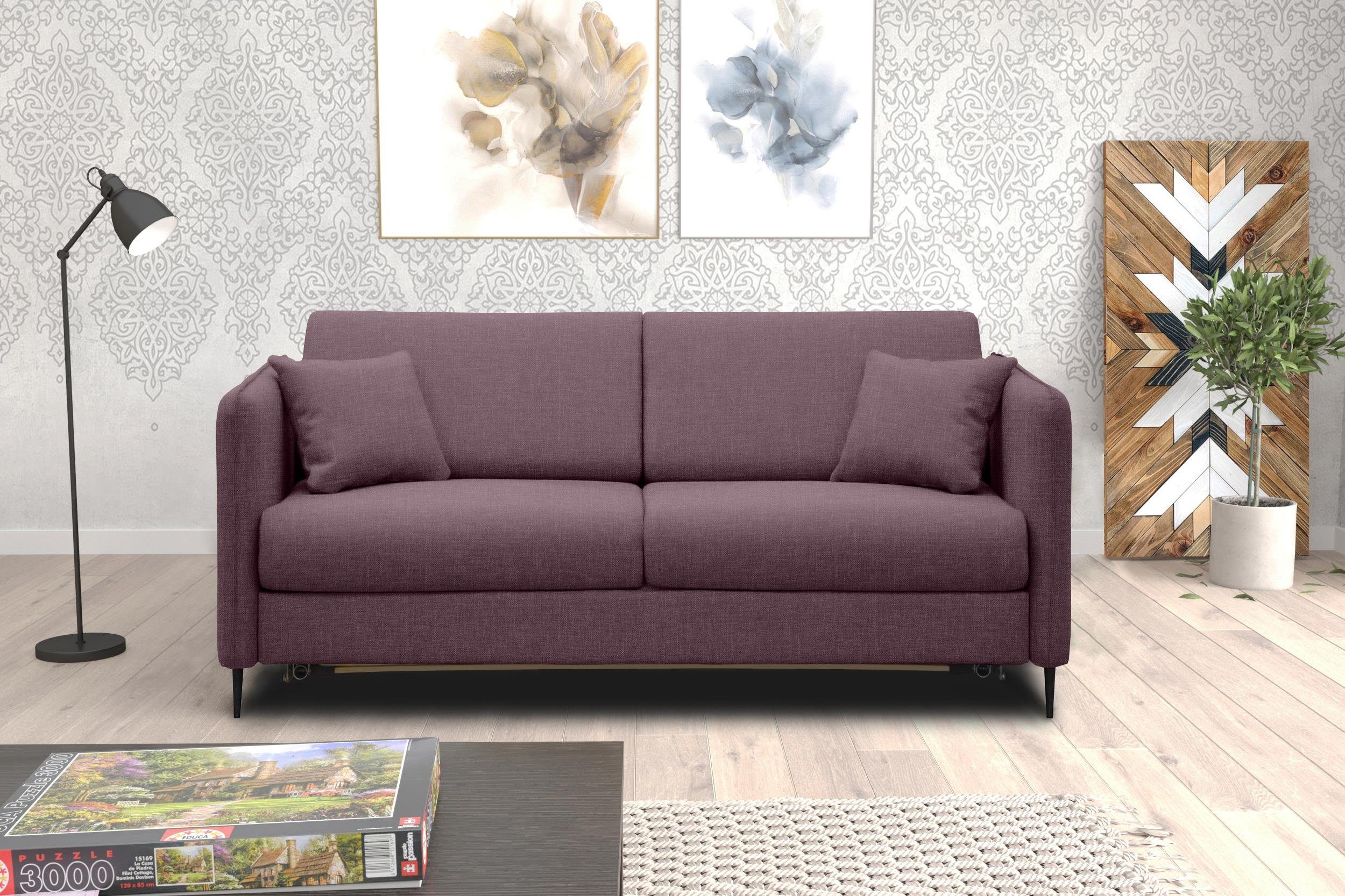 frei Modern Stylefy Metall Raum Bettfunktion, Arnold, stellbar, Design, mit 2-Sitzer, Sofa, 3-Sitzer im