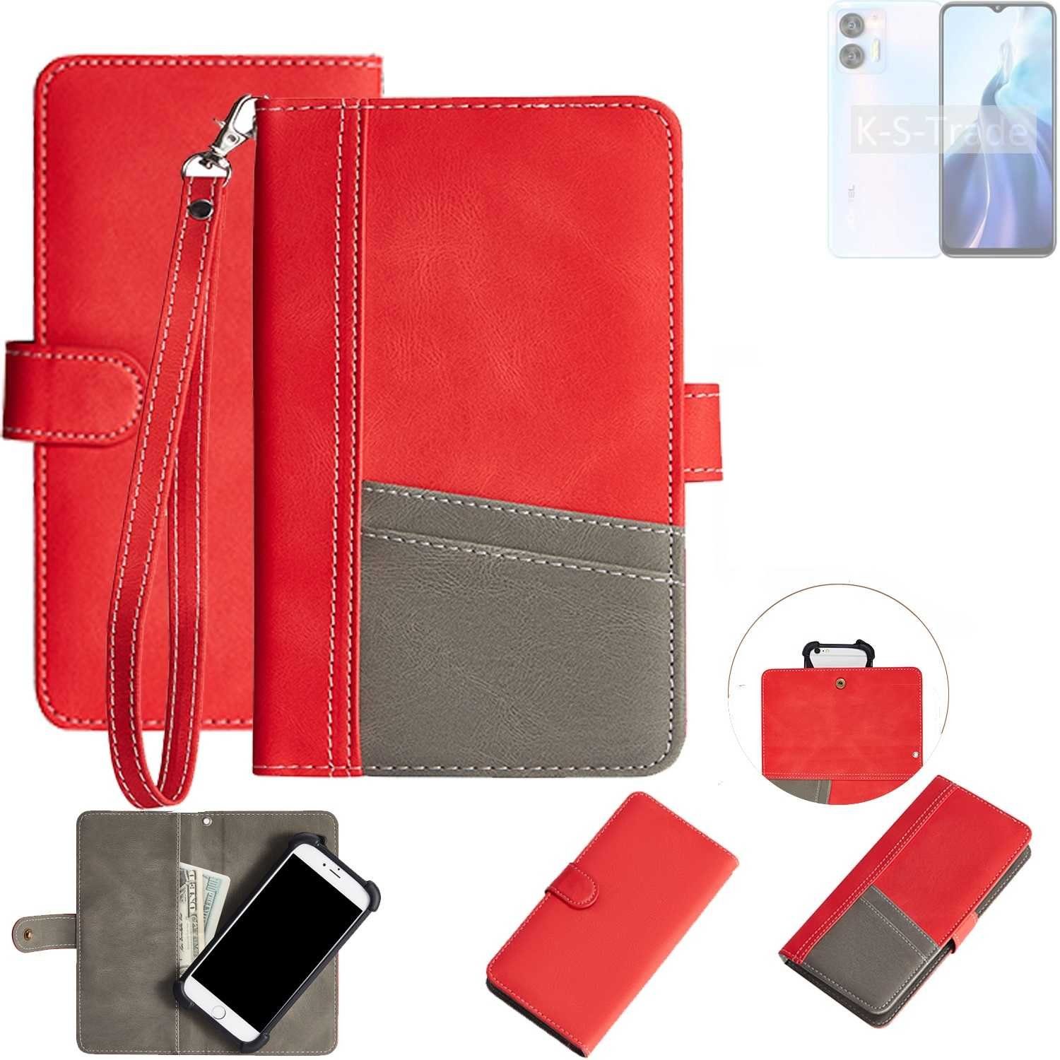 K-S-Trade Handyhülle für Oukitel C36, Handy Schutzhülle Hülle Portemonnee Brieftasche Klapphülle