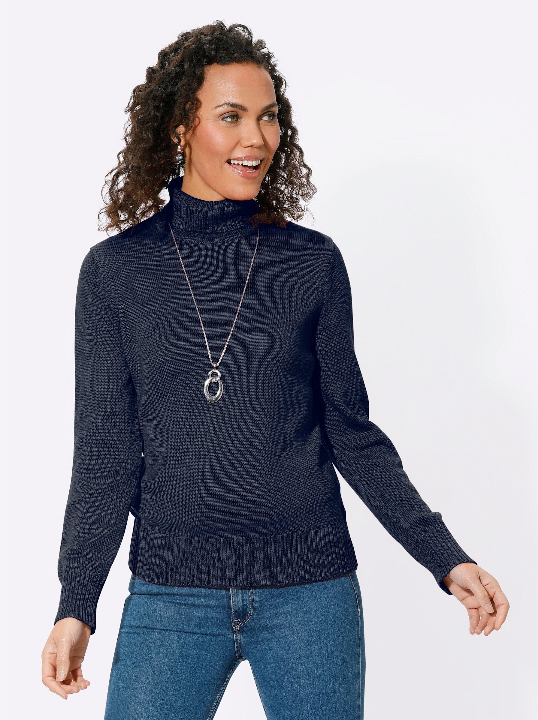 Witt Strickpullover Pullover Langarm Materialmix