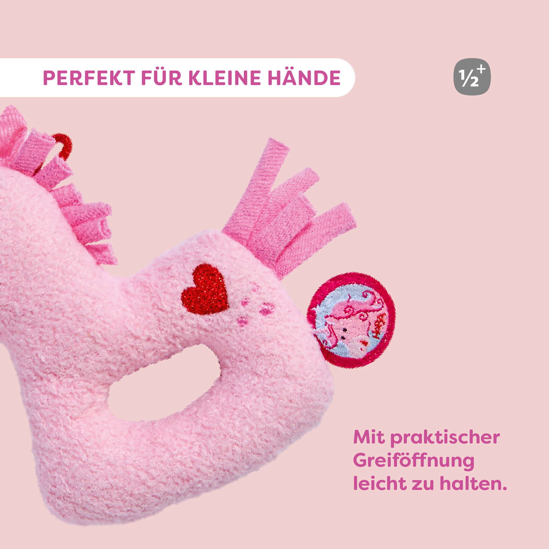 Haba Motorikschleife Babywelt Greifling Greifling Einhorn Glitzerglück 2013420001