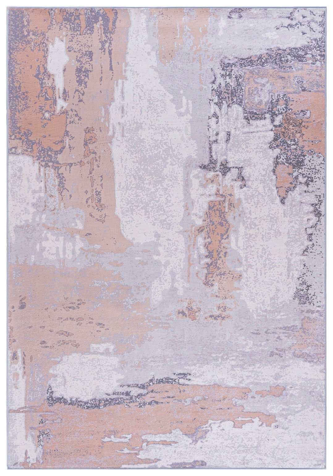 Mazovia Designteppich Modern Teppich Wohnzimmerteppich Abstrakt Vintage Beige Creme, 80 x 150 cm, Fußbodenheizung, Allergiker geeignet, Rutschfest