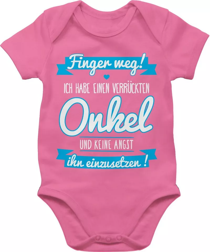 Shirtracer Shirtbody Ich habe einen verrückten Onkel - Baby Kleinkind Geschenk Sprüche Baby