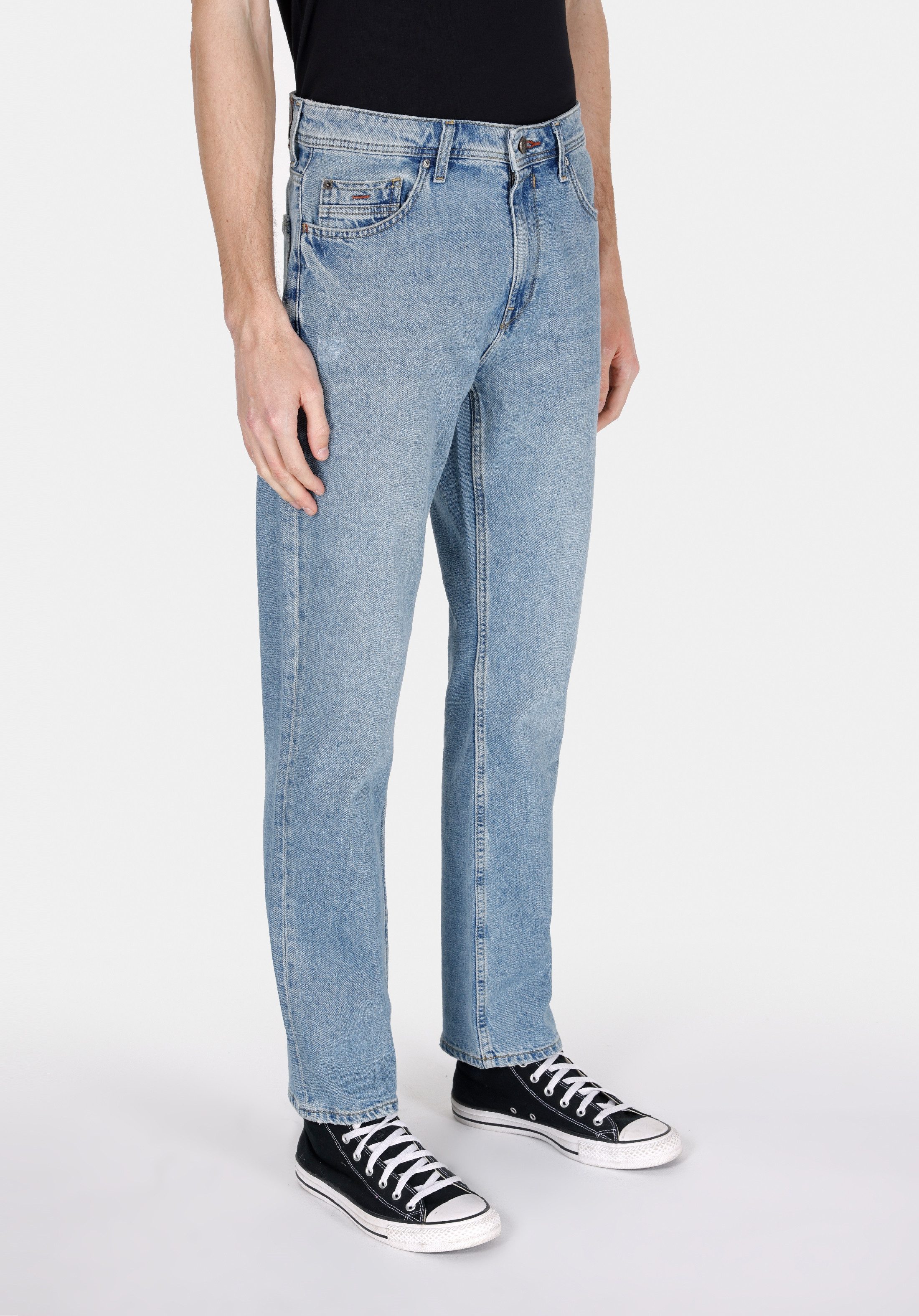 Colins Stretch-Jeans Colins Herren-Jeans mit normaler Passform und mittlerer Taille und ger