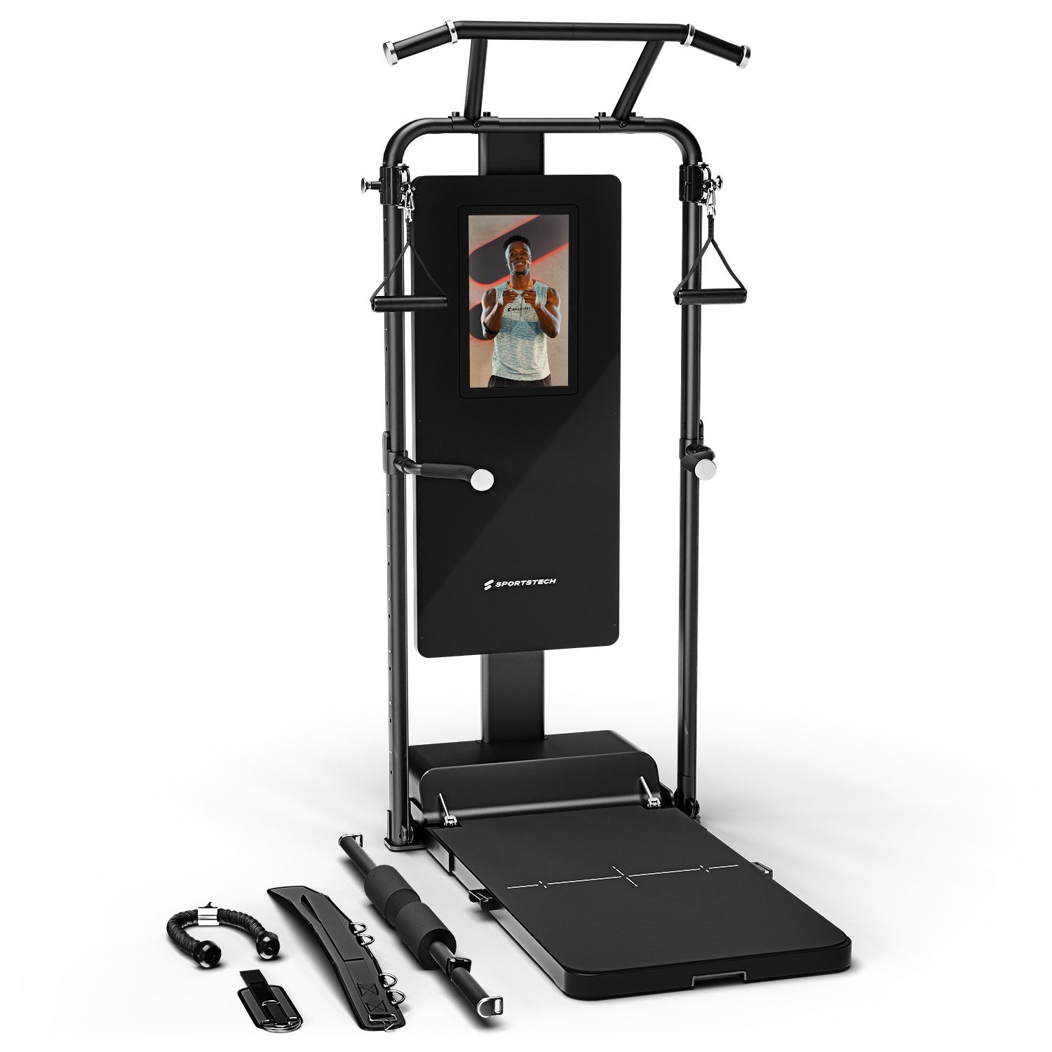 Sportstech Kraftstation sGymPro, (All-in-One Trainingsstation), Stahl