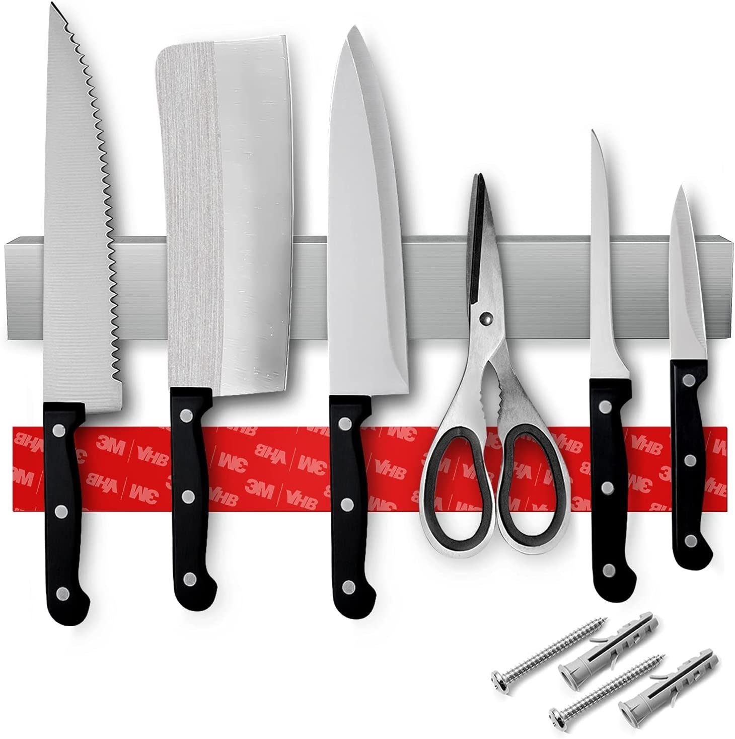 Loco Bird Wand-Magnet Messer-Leiste »Magnetleiste Messer 40cm -  selbstklebend mit 3M VHB Klebeband - Messerleiste Edelstahl für  Küchenutensilien oder Werkzeugen - Messerhalter magnetisch Wandmontage für  Küche ohne Bohren« (1tlg) online kaufen | OTTO