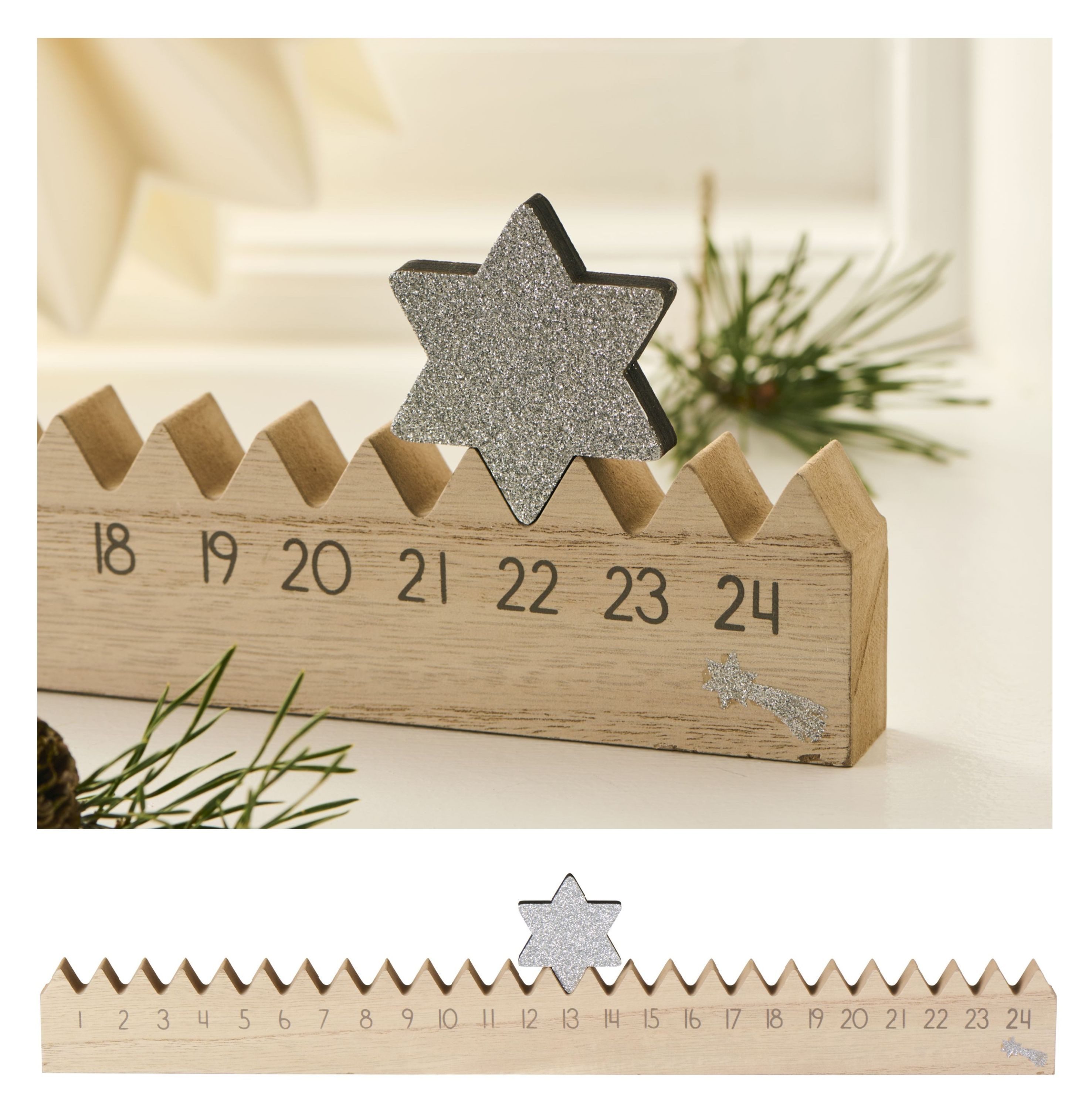 Ib Laursen Календари Ib Laursen - Календари Weihnachtskalender Silberstern L50cm