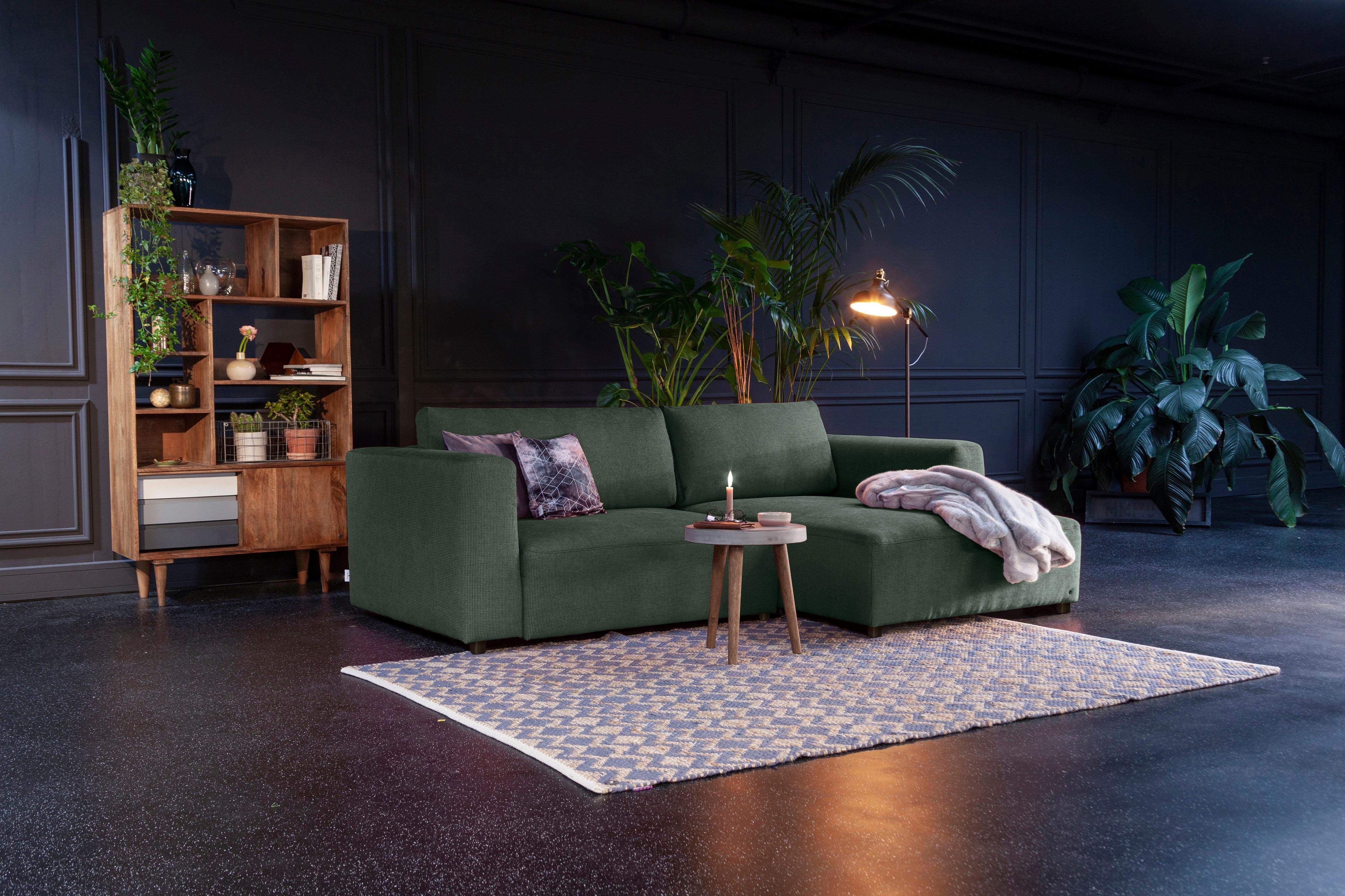 Bettfunktion Bettkasten TAILOR STYLE TOM wahlweise & der aus COLORS Ecksofa S, HEAVEN HOME mit COLLECTION,