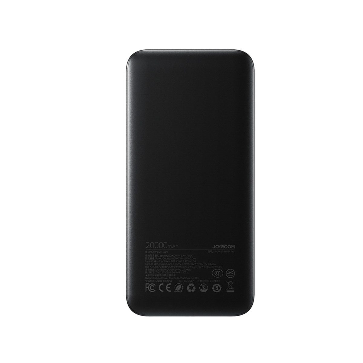JOYROOM JR-PBF14 Pro Powerbank 20000 mAh (12, 5, 9, 10 V), 22.5W Schnellladung und gleichzeitiges Laden mehrerer Geräte