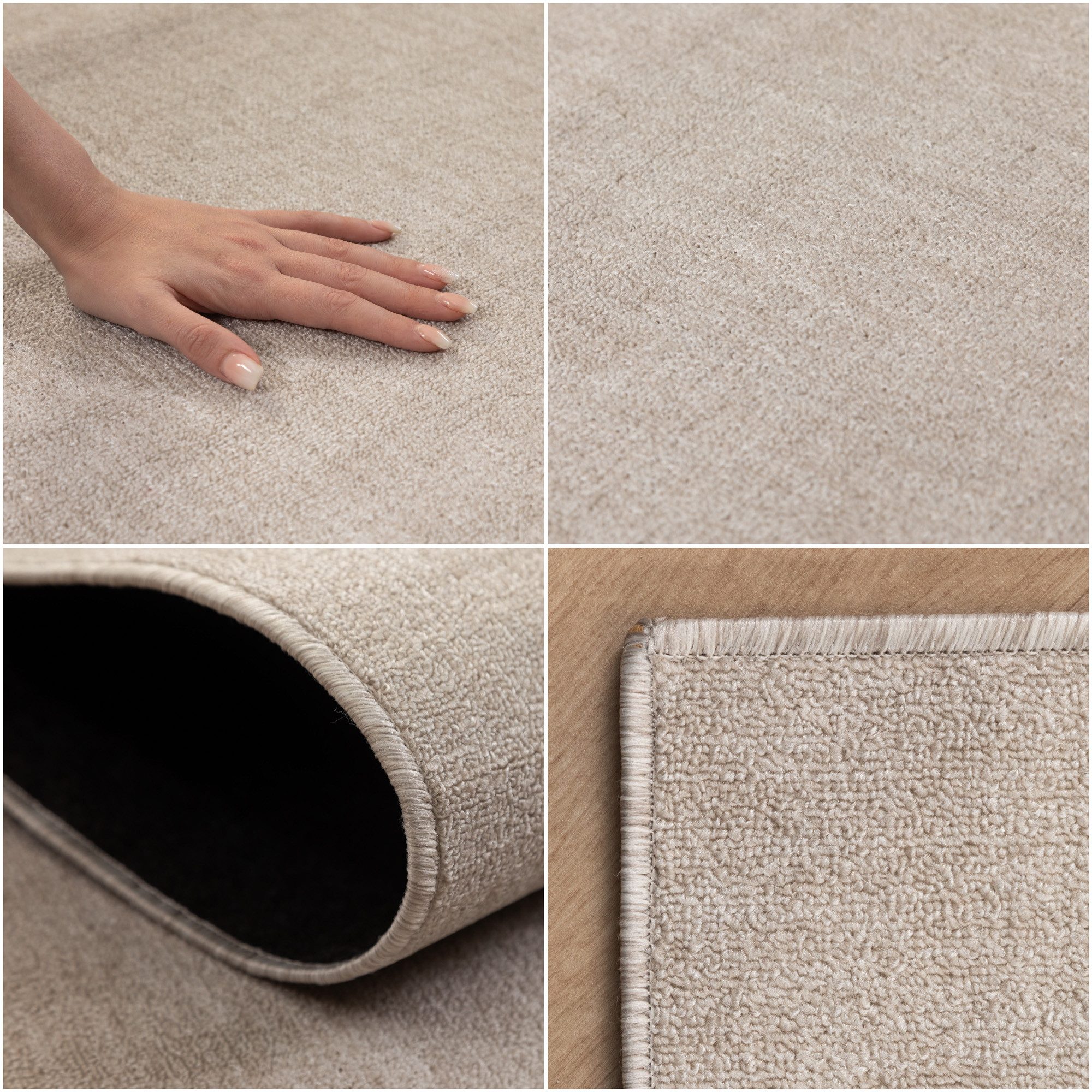 Carpettex Schlingenteppich Unicolor - Einfarbig, Läufer, günstig online kaufen