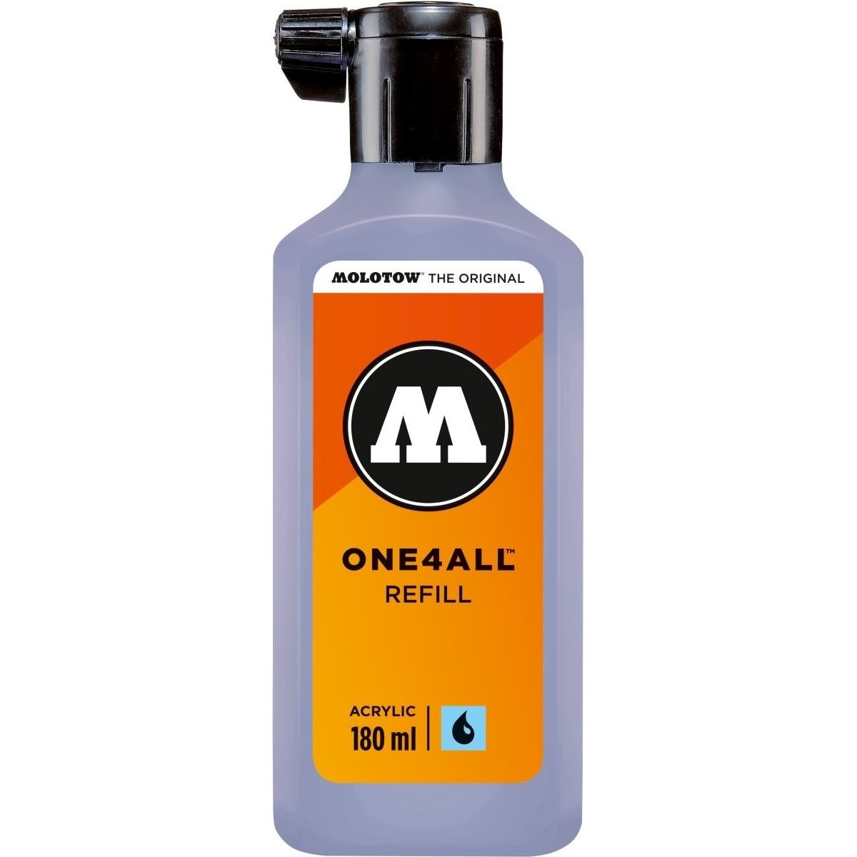 MOLOTOW Füllhalter Nachfülltinte One4All für Permanentmarker 180ml blauviolett pastell