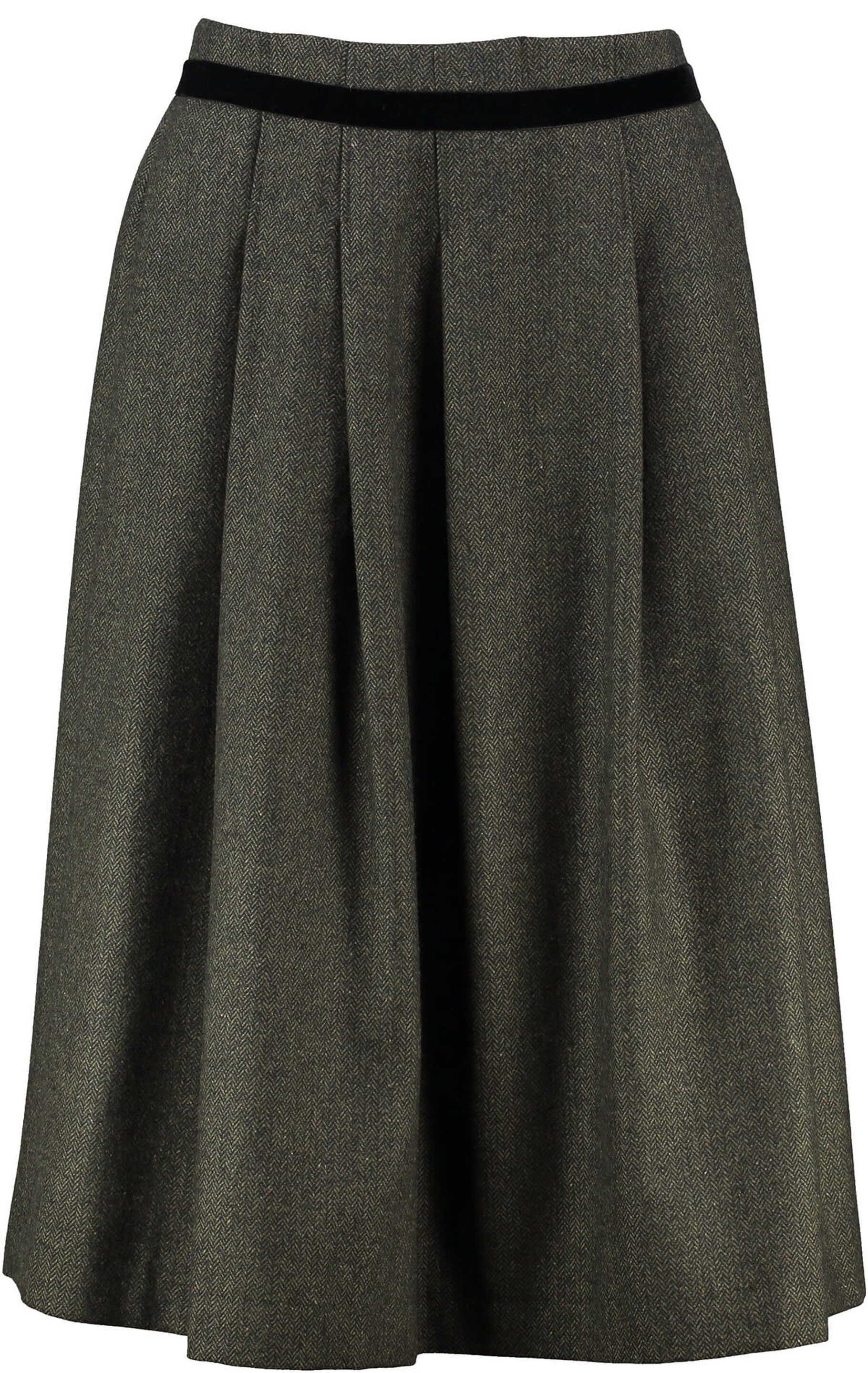 Berwin & Wolff Midirock BERWIN & WOLFF Rock oliv im Fischgrät-Dessin