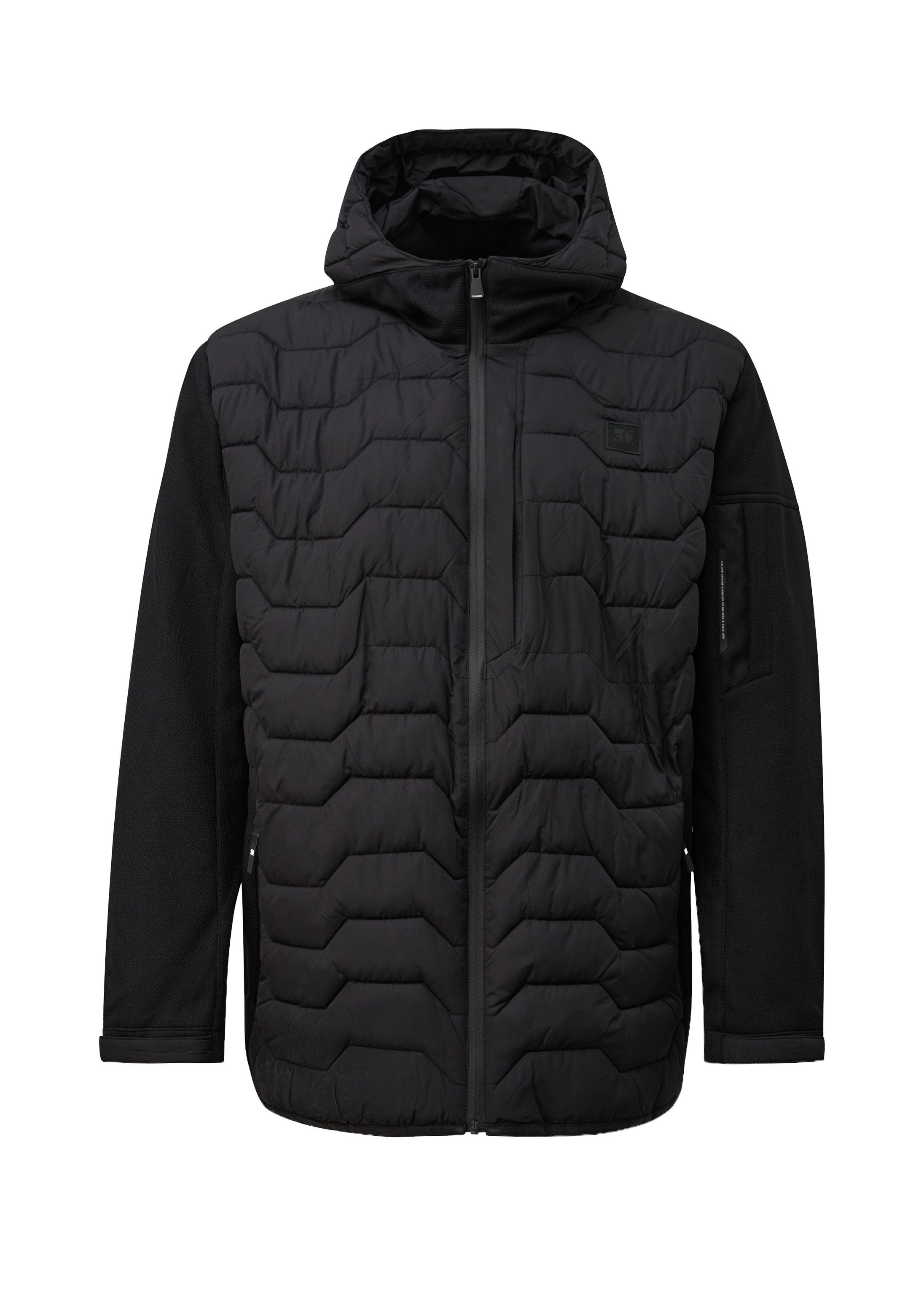 s.Oliver Winterjacke Outdoor-Jacke Sportive Outdoor-Jacke im Fabricmix mit Kapuze