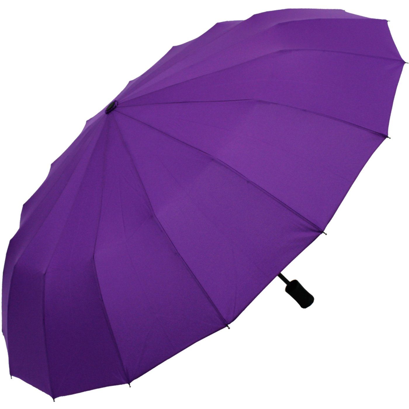 Mini stabil und farbenfroh iX-brella farbenfroh, Streben lila extra 16 Taschenregenschirm mit