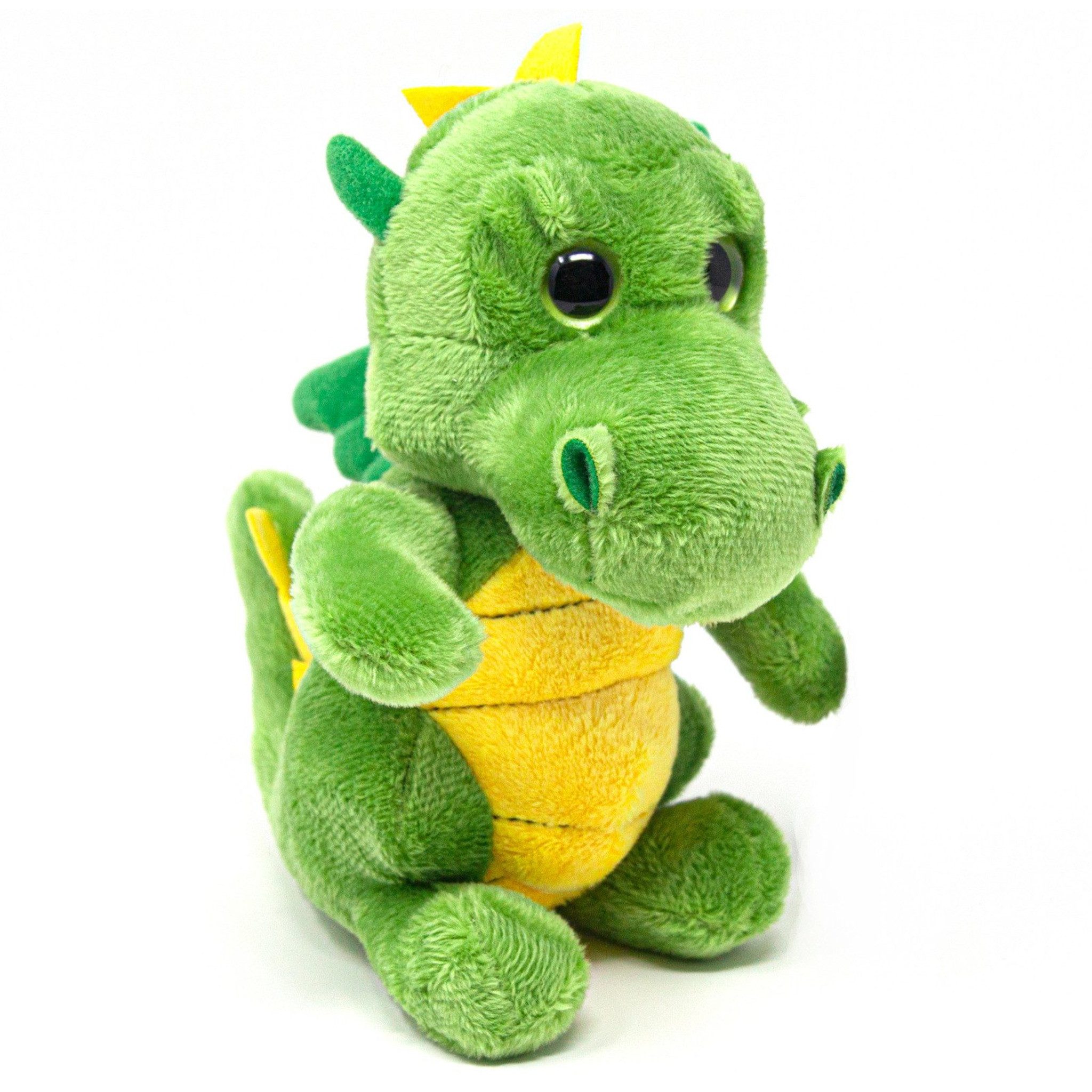 Cornelißen Kuscheltier Grüner Kuscheldrache, ca. 18 cm, Polyester