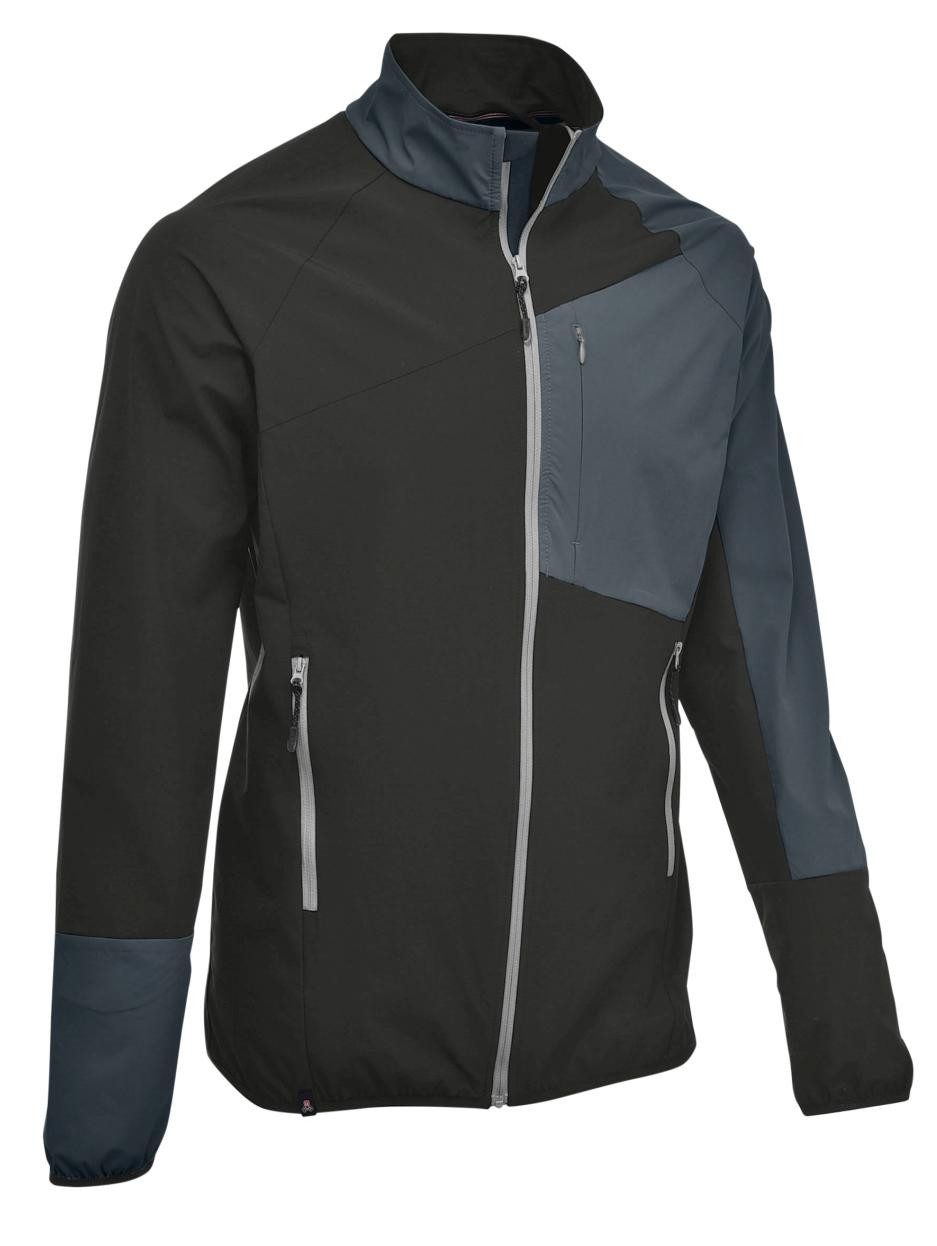 Maul Trekkingjacke Hornspitze Softshell black/grey
