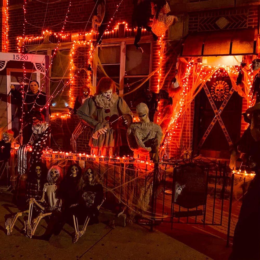 MUPOO LED-Lichterkette Halloween Lichterkette 5/10m,Weihnachtsdeko,Timer, B günstig online kaufen