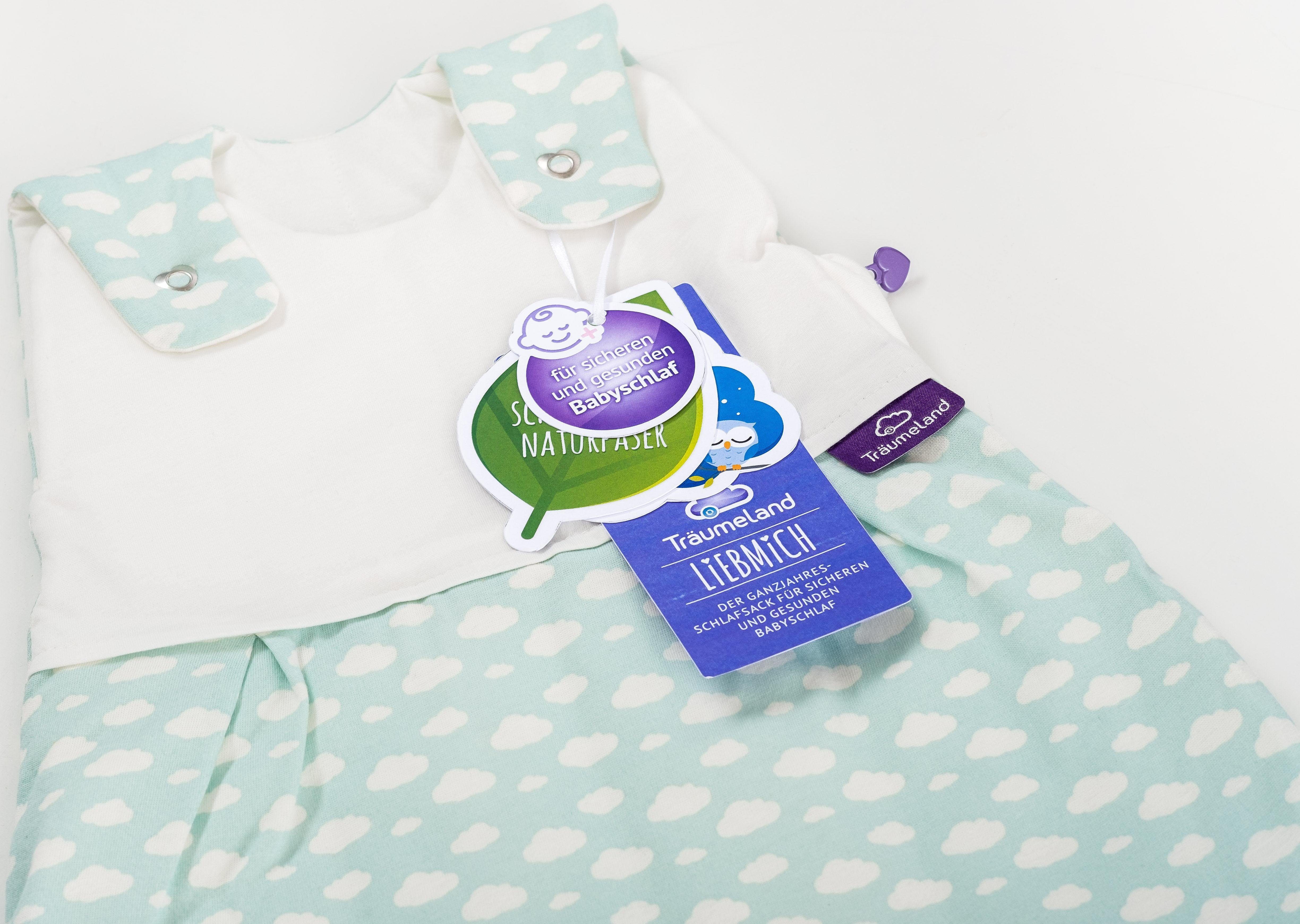Träumeland Babyschlafsack Außenschlafsack Wolke mint (1 tlg)