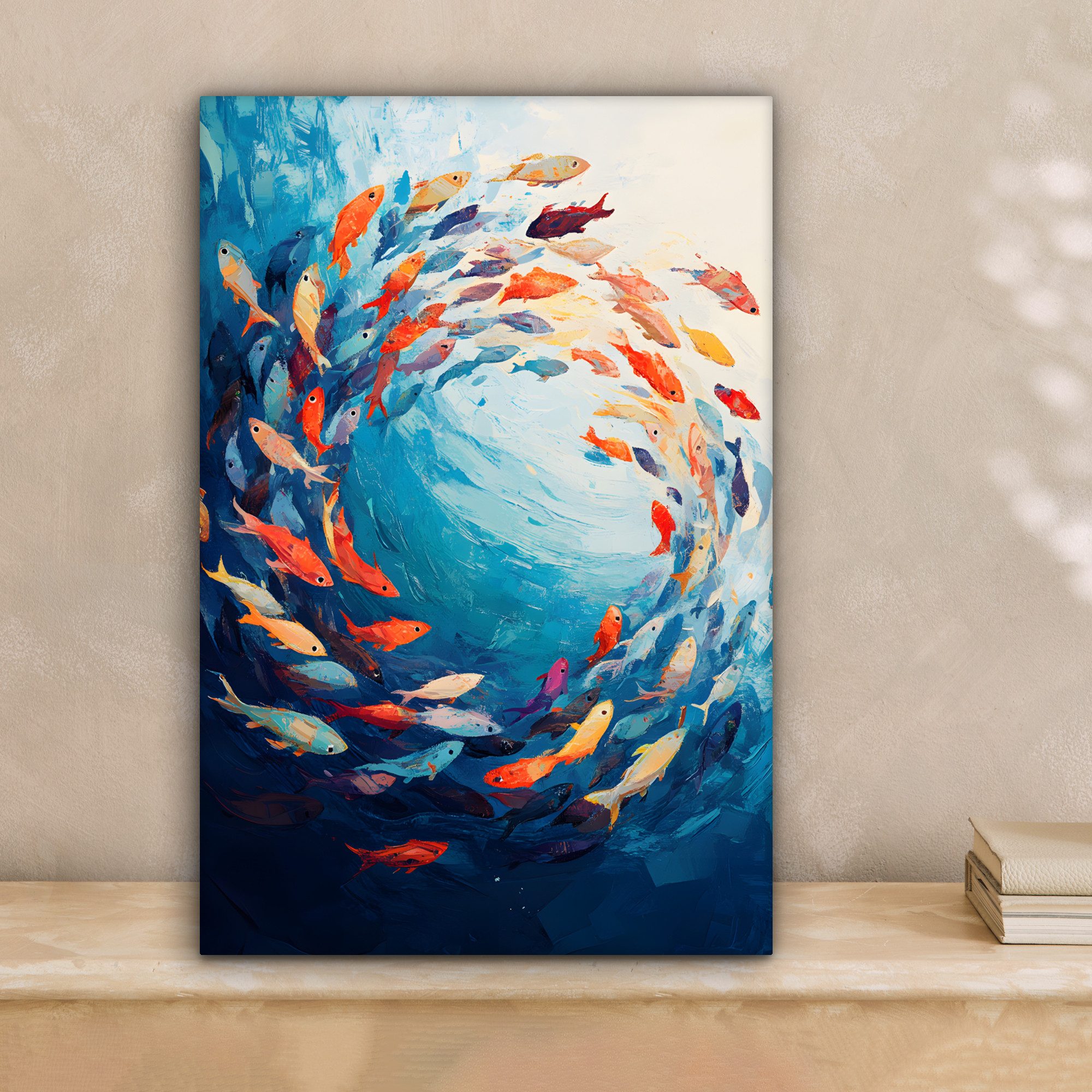OneMillionCanvasses® Leinwandbild Meer - Fische - günstig online kaufen