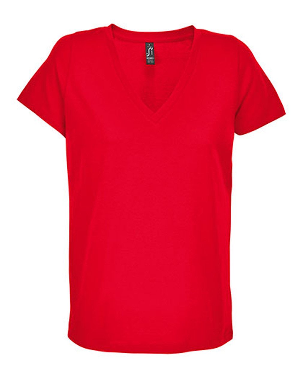 SOLS T-Shirt 1er/2er Pack Damen V-Neck T-Shirt für Frauen Gr. XS bis XXL (1-tlg) aus 100% Baumwolle