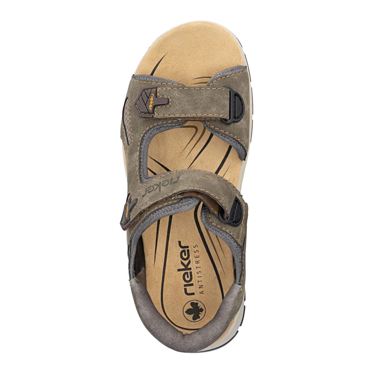 Rieker 26953 Herren Sandale Sandaletten, Sommerschuhe, Badeschuhe, Riemchen, Schlappen