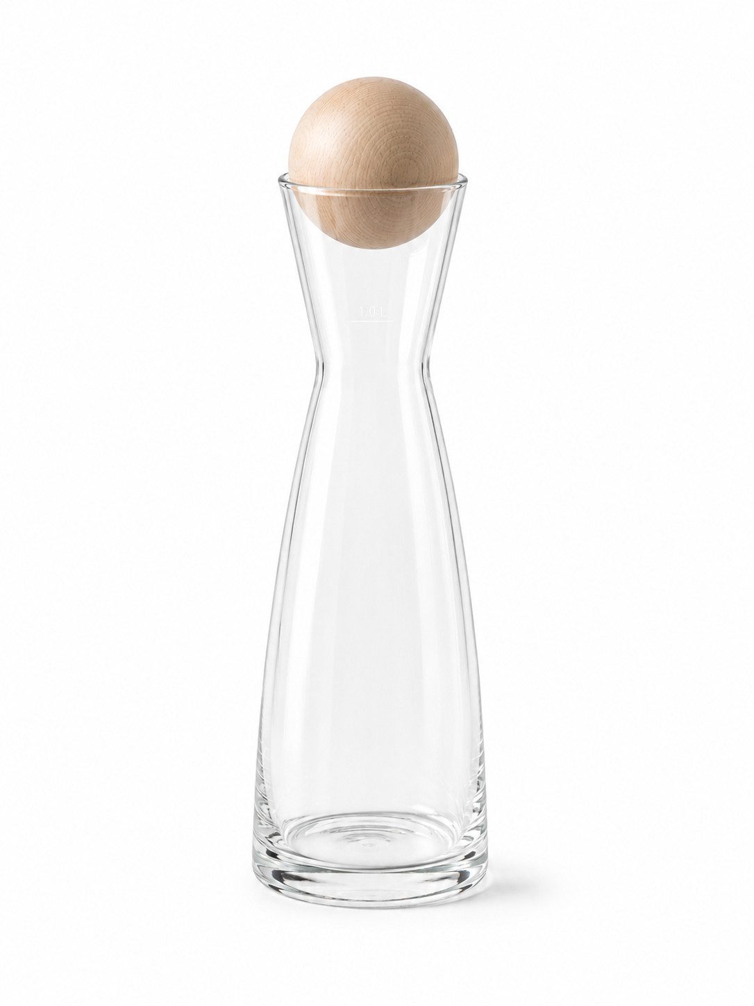 Zirbenvielfalt Wasserkaraffe Zirbenkaraffe 1L mit Zirbenkugel Ø 7 cm