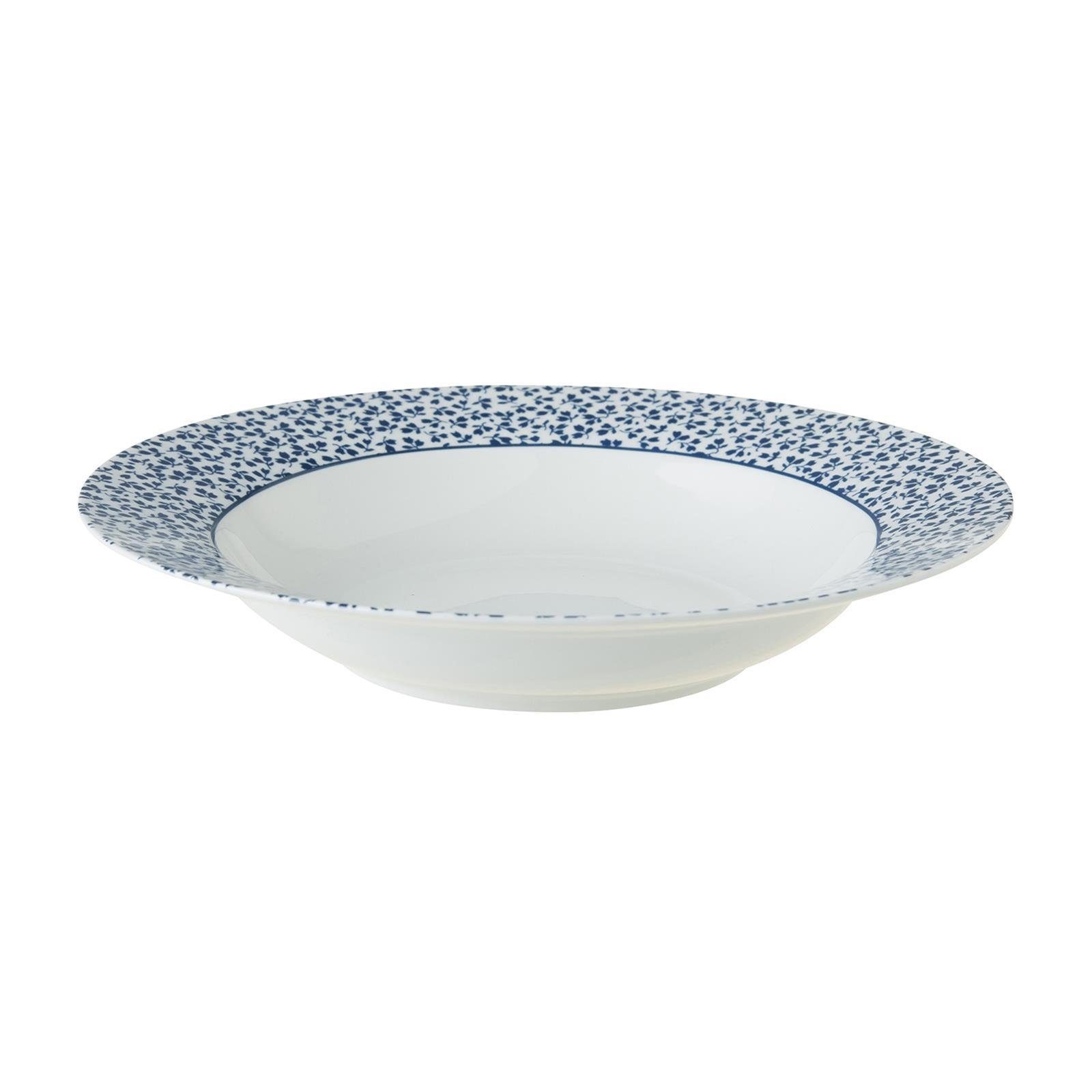 LAURA ASHLEY Suppenteller Tiefer Teller Blueprint Floris (22cm)