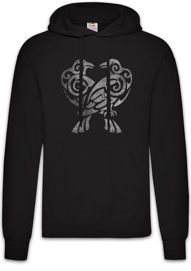 Hoodie Hugin And Munin IV Herren Hoodie Runen Runes Raben Walhalla Odin Thor