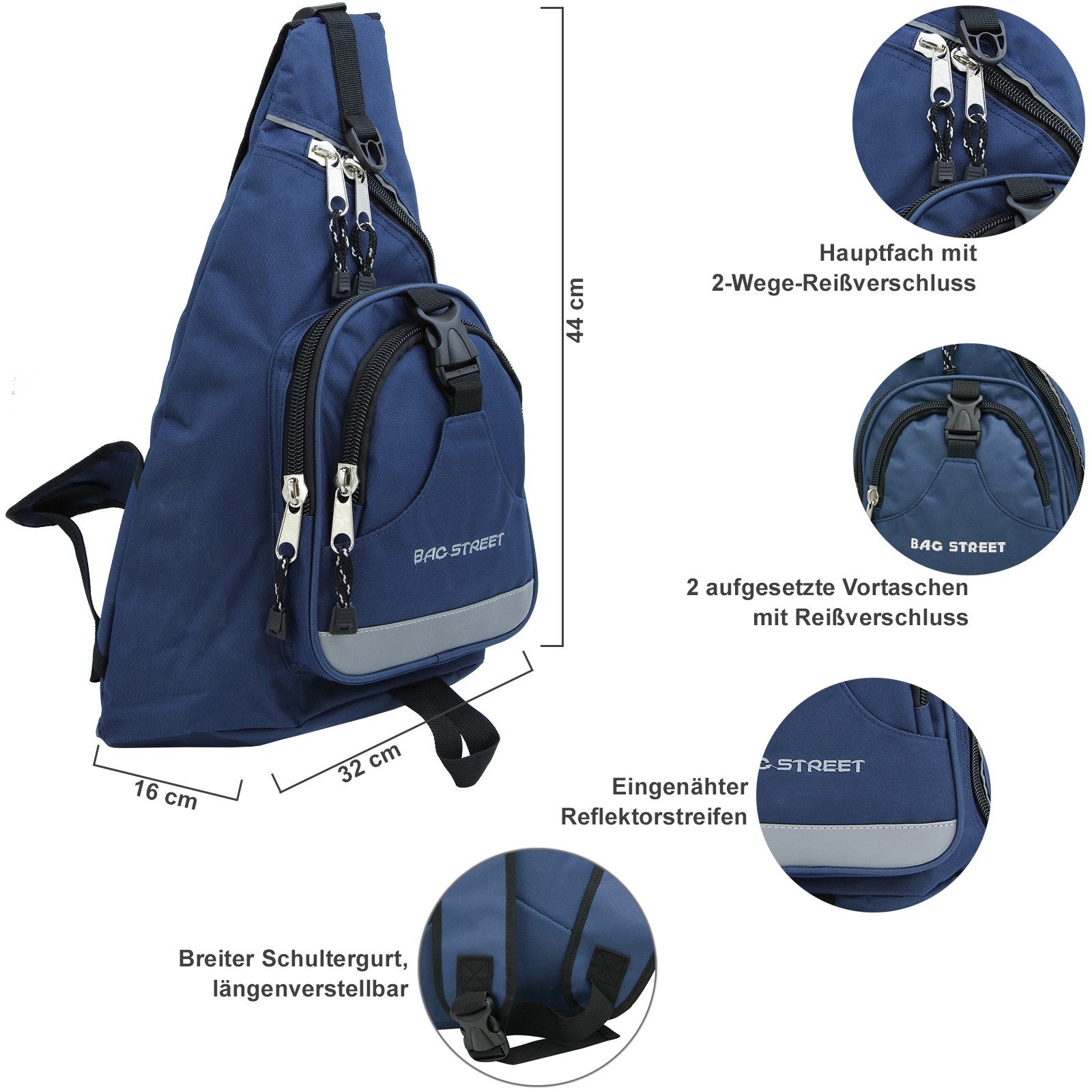 BAG STREET INTERNATIONAL Cityrucksack Sling Bag Rucksack großer Daypack Sid günstig online kaufen