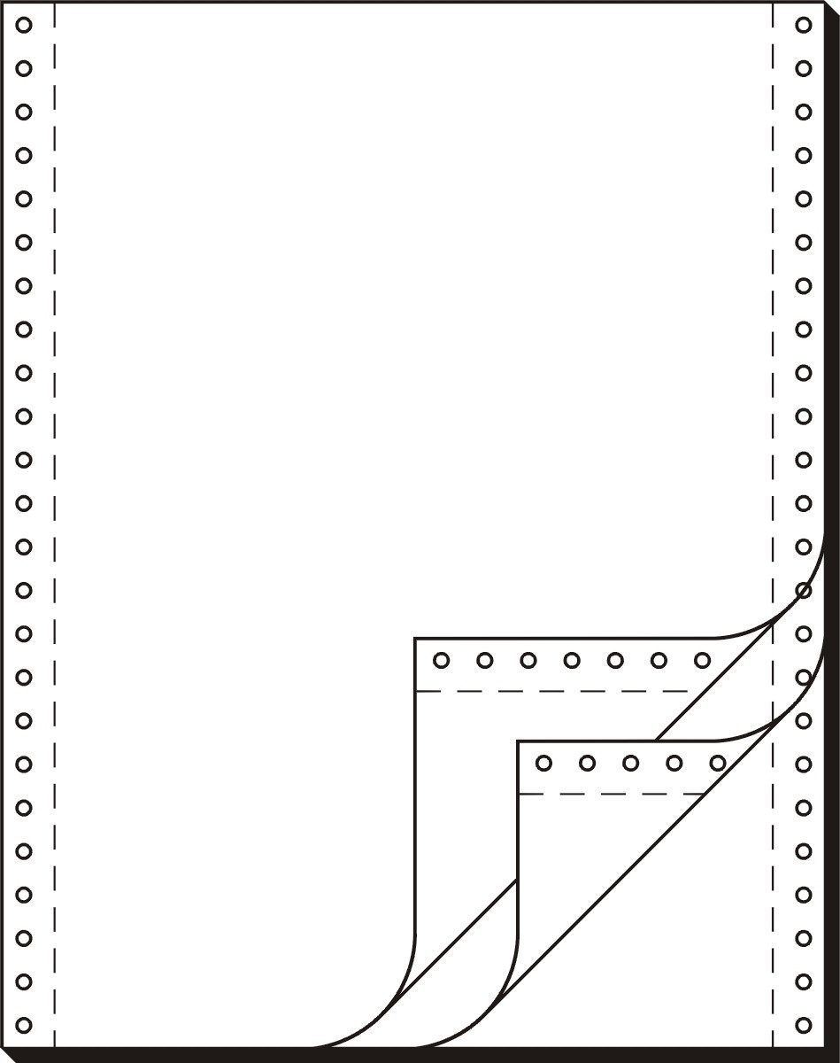 Sigel Endlospapier EDV-Papier 12x240mm selbstdurchschreibend VE=3x600 Blatt