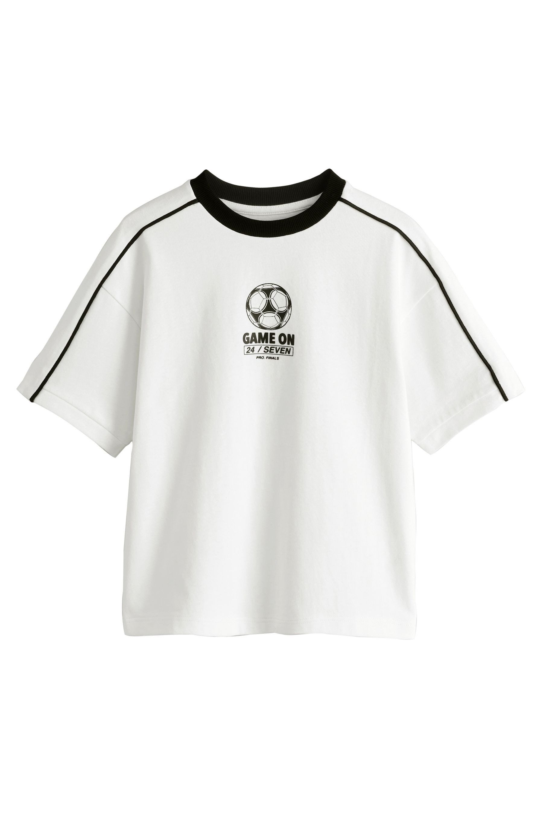 Print-Shirt T-Shirt mit Grafik, Fußball